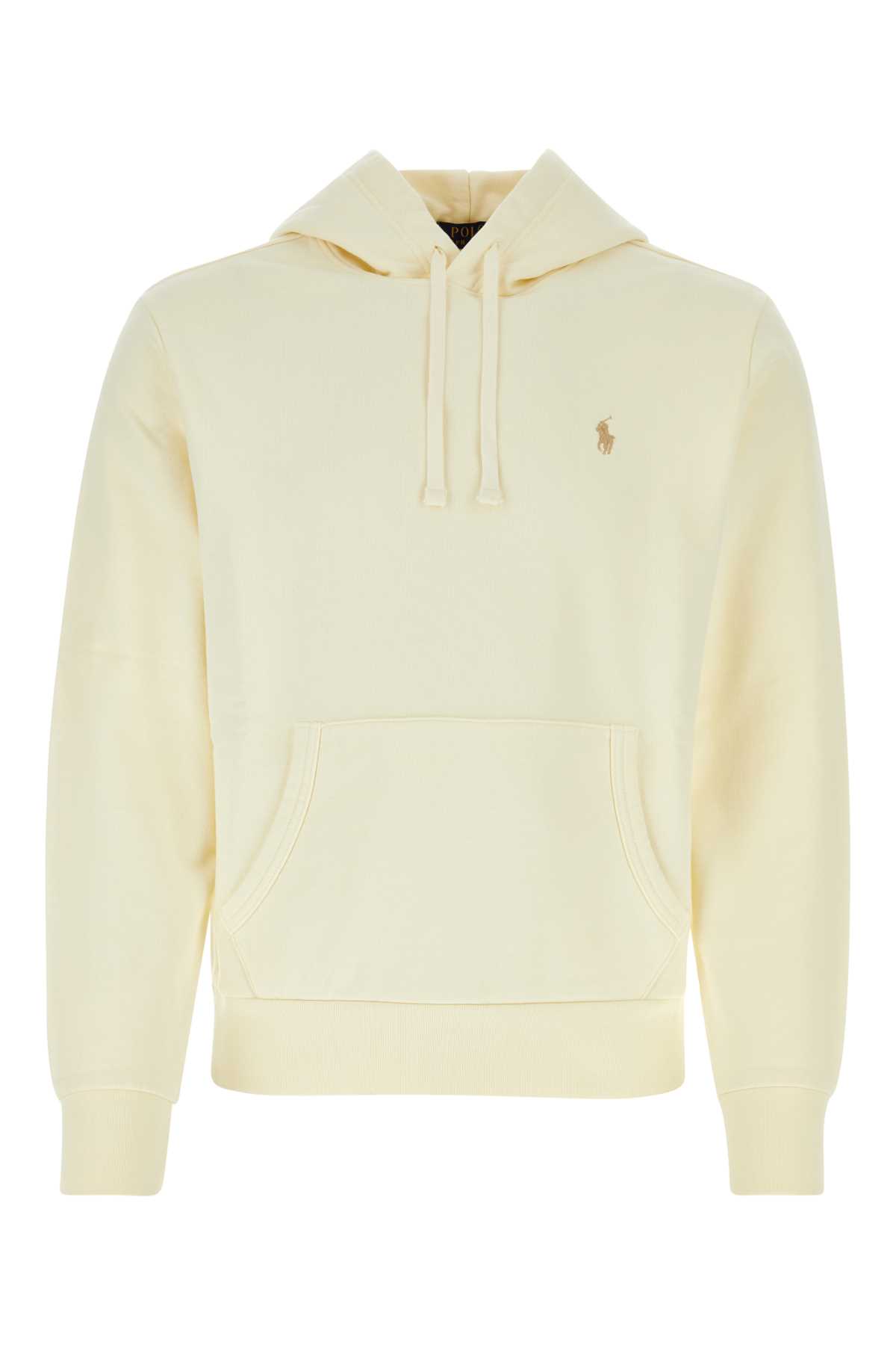 Shop Polo Ralph Lauren Cream Cotton Sweatshirt