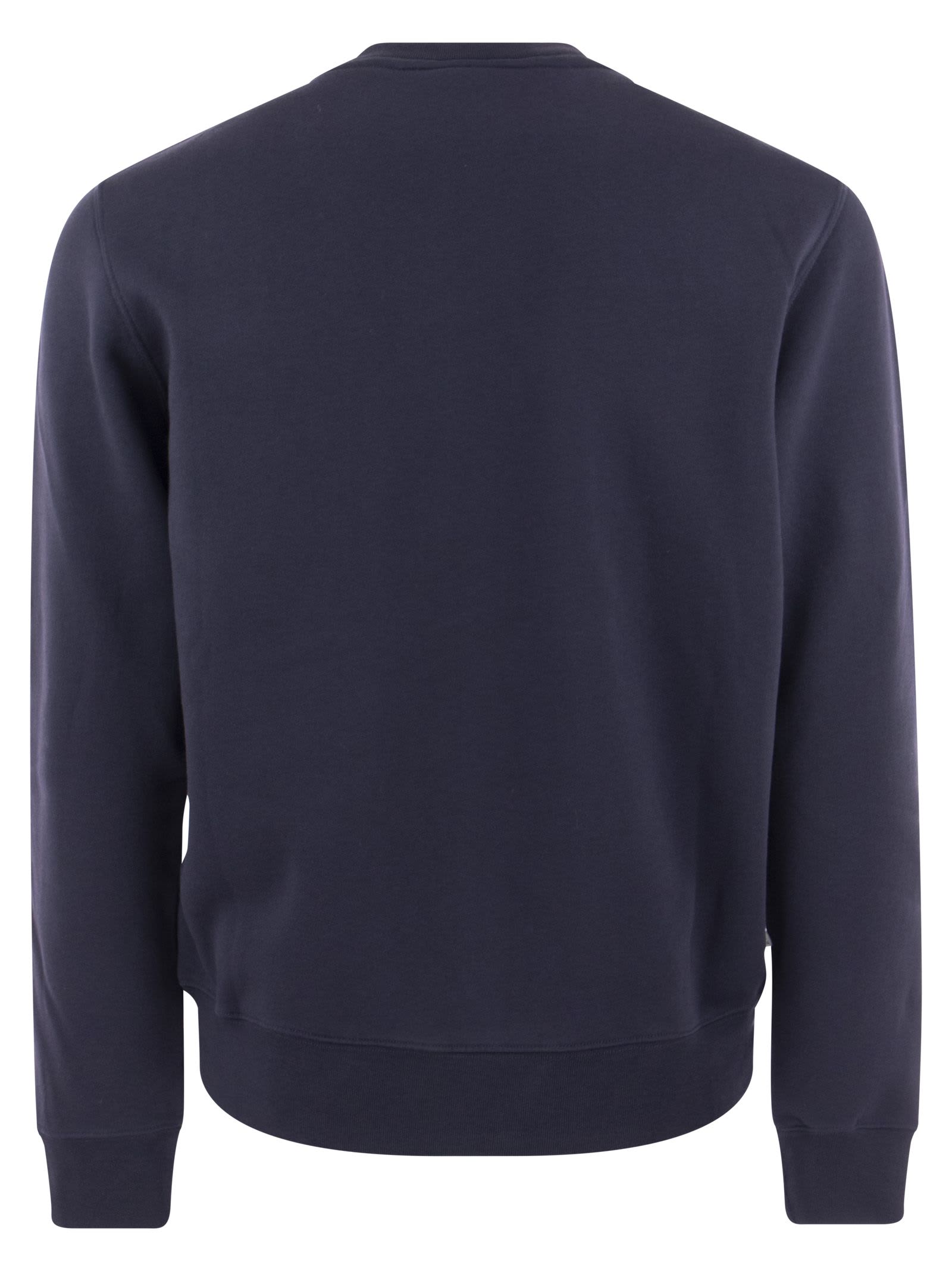 Shop Autry Round-neck Sweatshirt With Logo Sweater In Blue