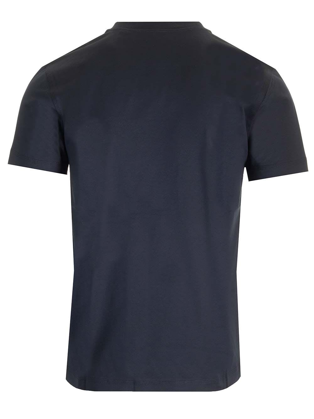 Shop Burberry Ekd T-shirt In Blue