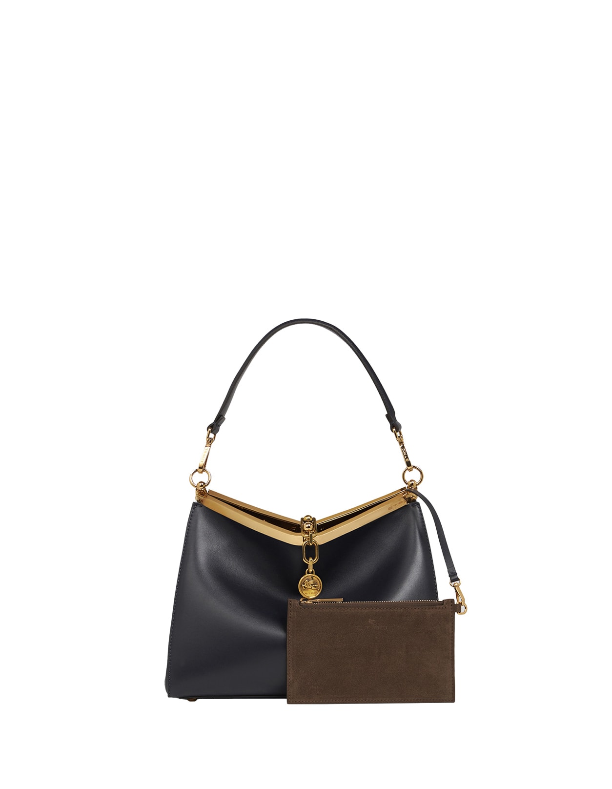 Shop Etro Black Medium Vela Bag