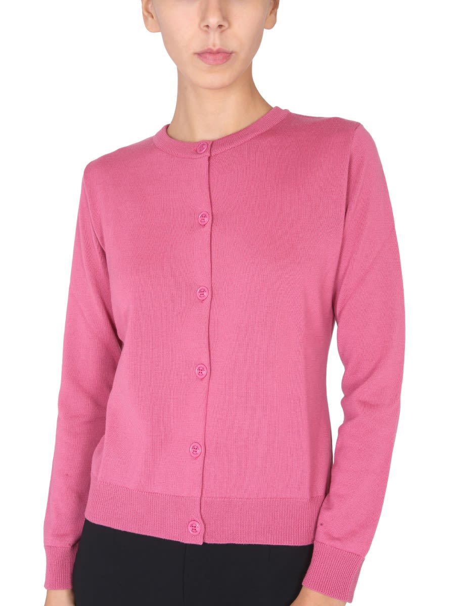Shop Boutique Moschino Wool Jersey. In Pink