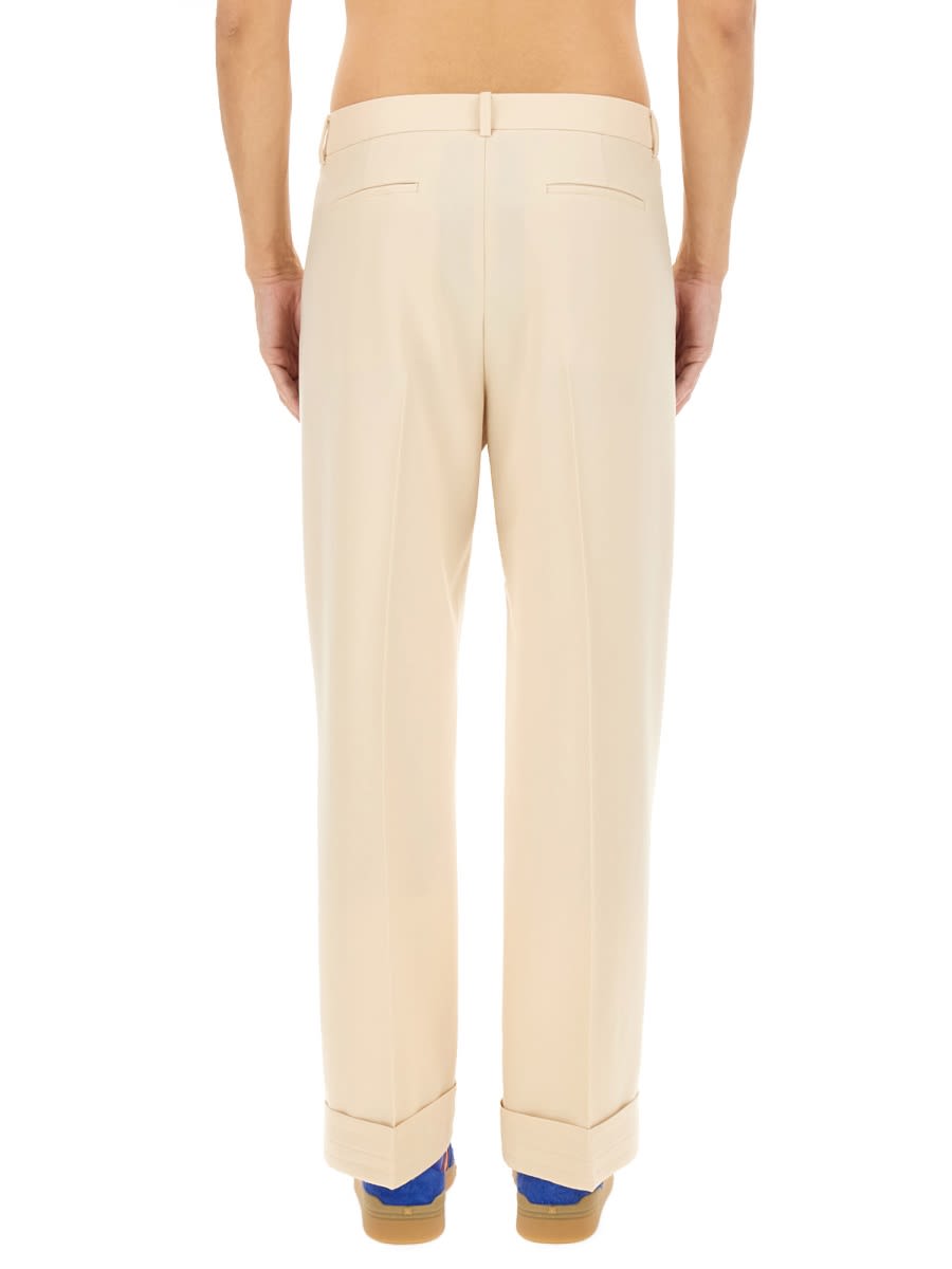Valentino Virgin Wool Pants In Neutral