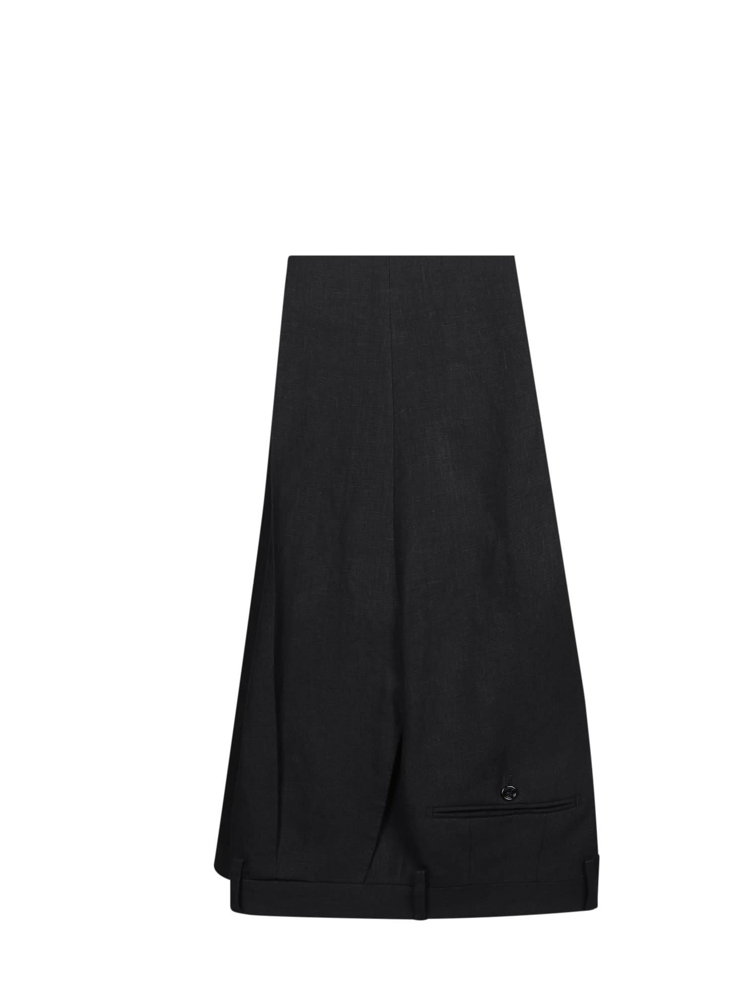 Lardini Tailored Black Suit With Two-button Jacket In Black