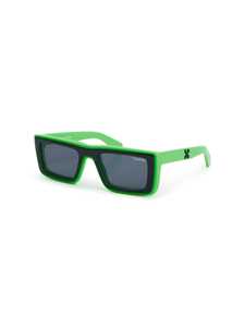 Shop Off-white Af Jacob Sunglasses Green Dark Sunglasses
