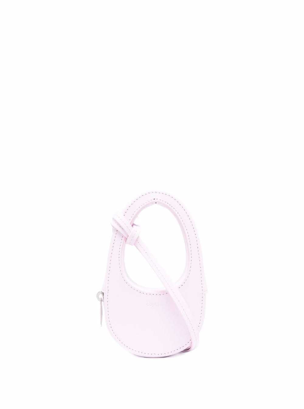 Coperni Pink Leather Mini Swipe Crossbody Bag