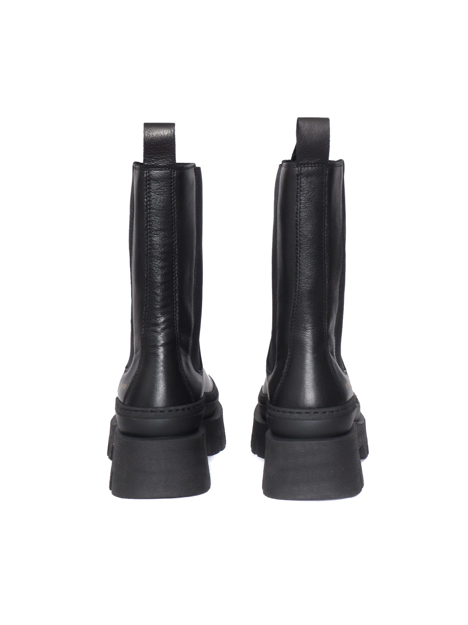 Copenhagen Elastic-panel Platform Boots In Animal Print