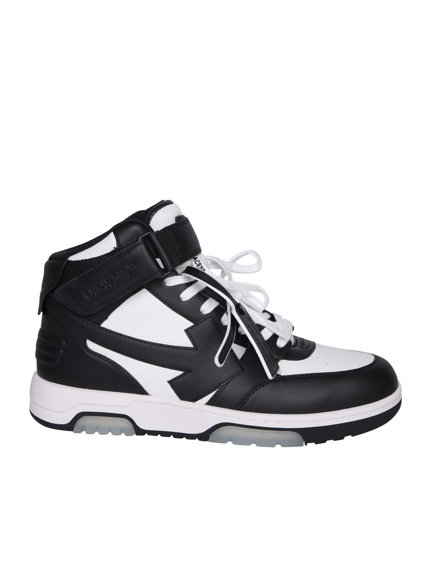 OFF-WHITE OUT OF OFFICE HIGH BLACK/WHITE SNEAKERS