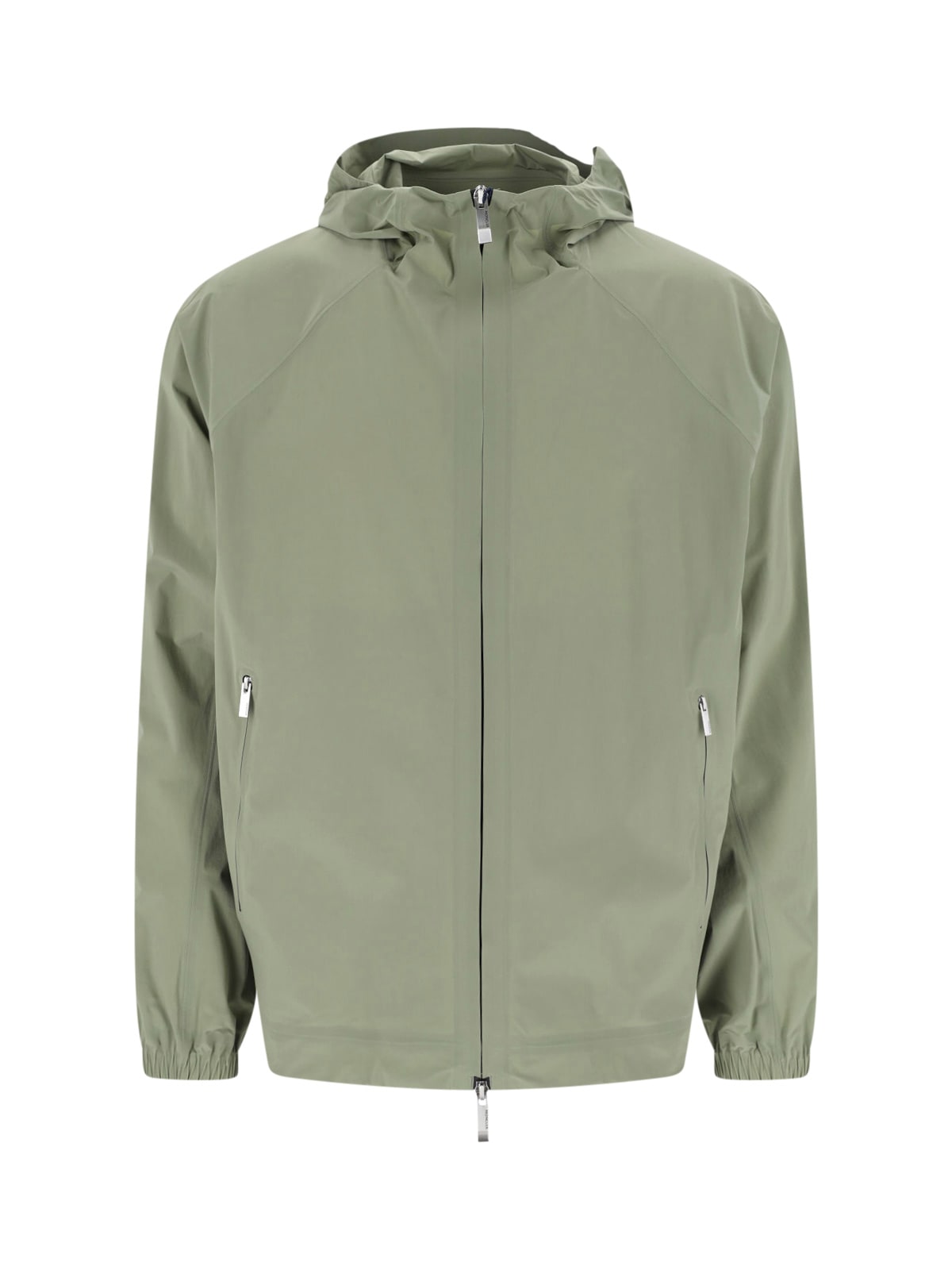 Moncler Relaxed Fit Jacket Elastic Cuffs In Green
