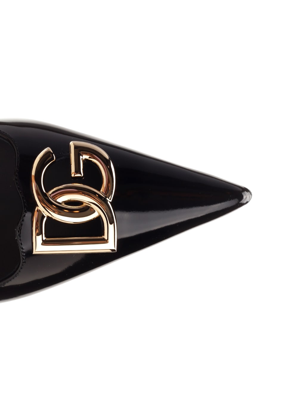 Shop Dolce & Gabbana Pointed Slingback In Nero