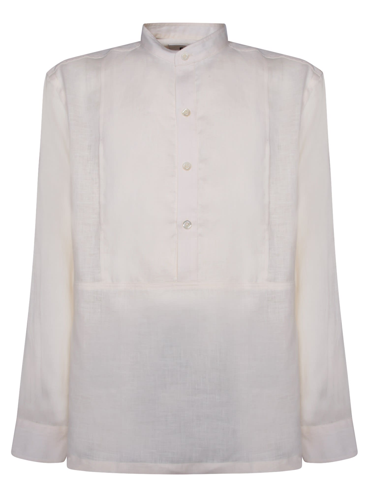 Shop Pt Torino Korean Neck White Shirt