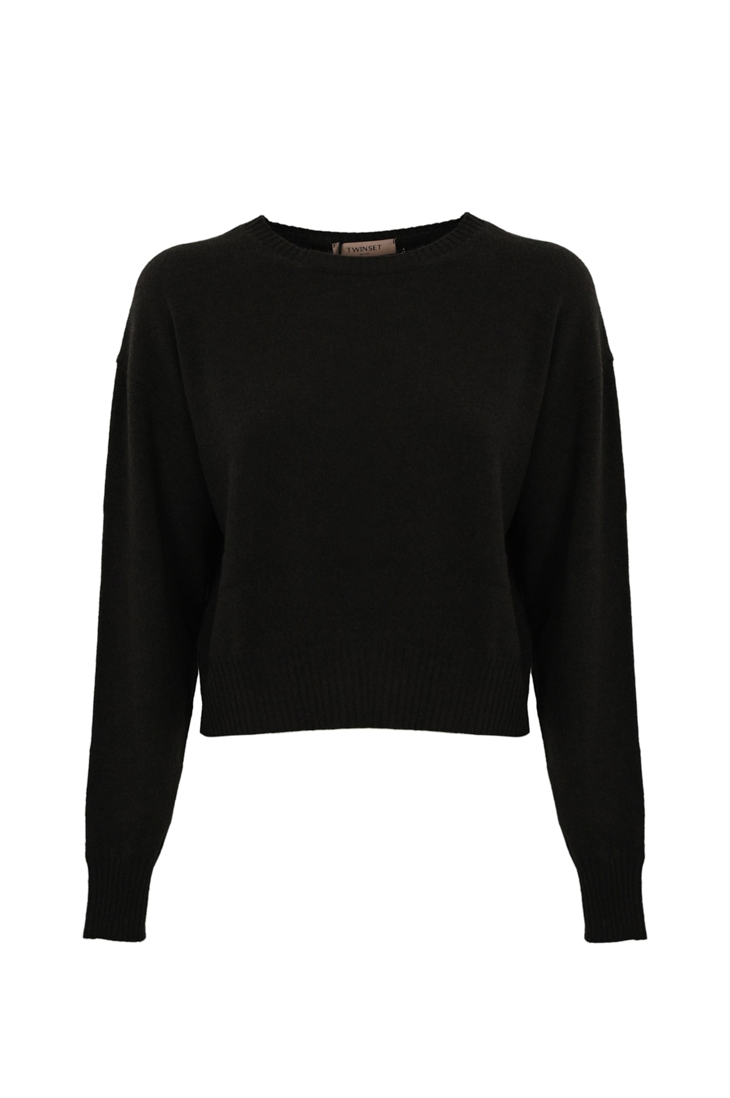 Shop Twinset Eco-cashmere Sweater In Coffee Chocolate