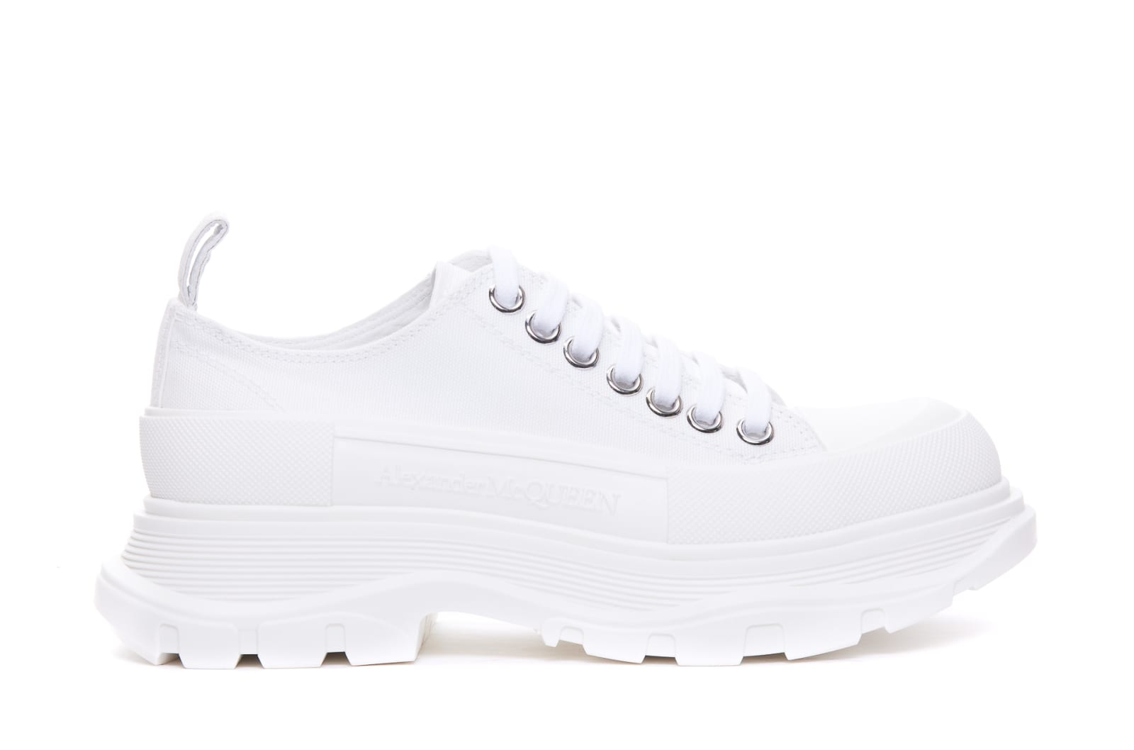 Shop Alexander Mcqueen Tread Slick Shoes In White