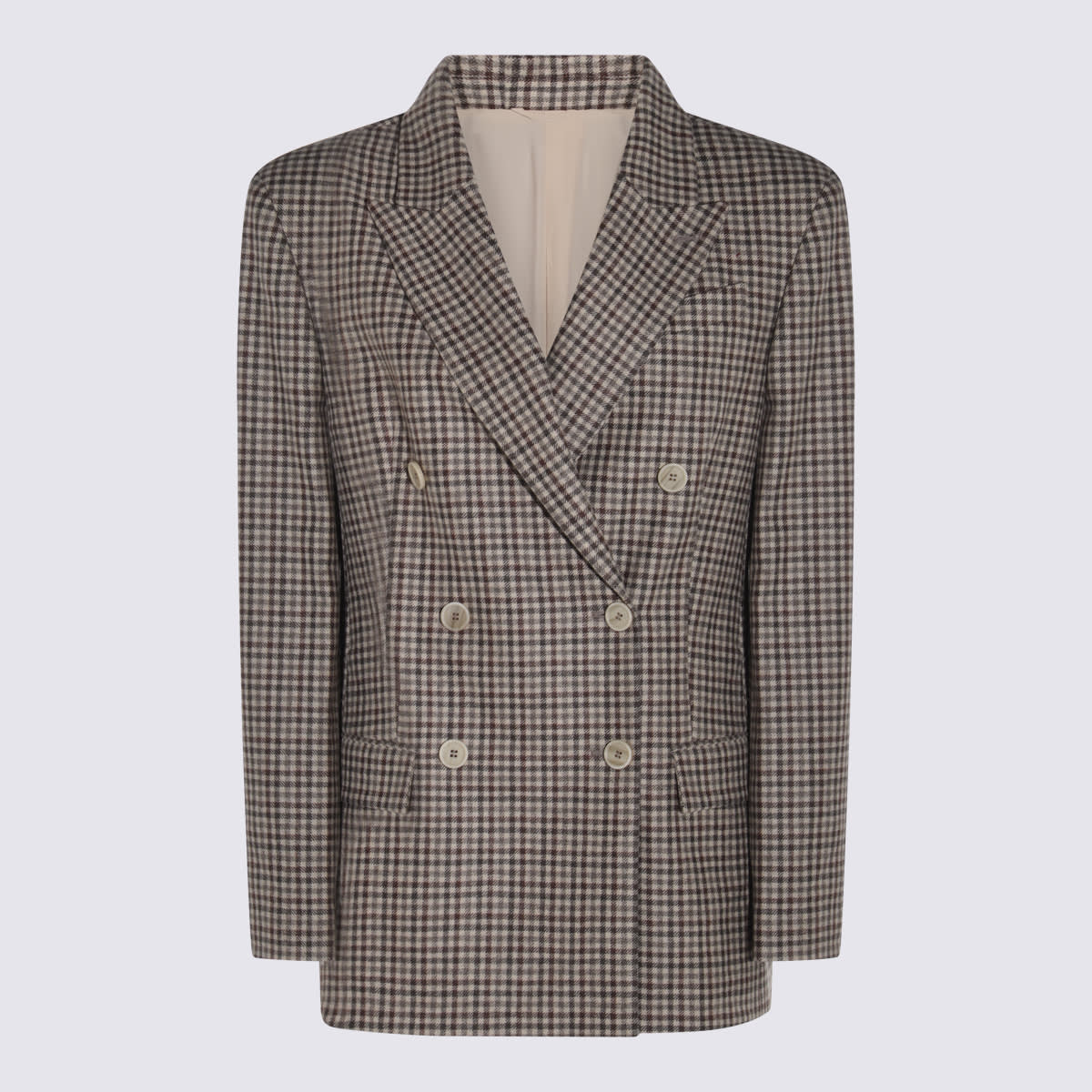 Brunello Cucinelli Brown Wool Blazer