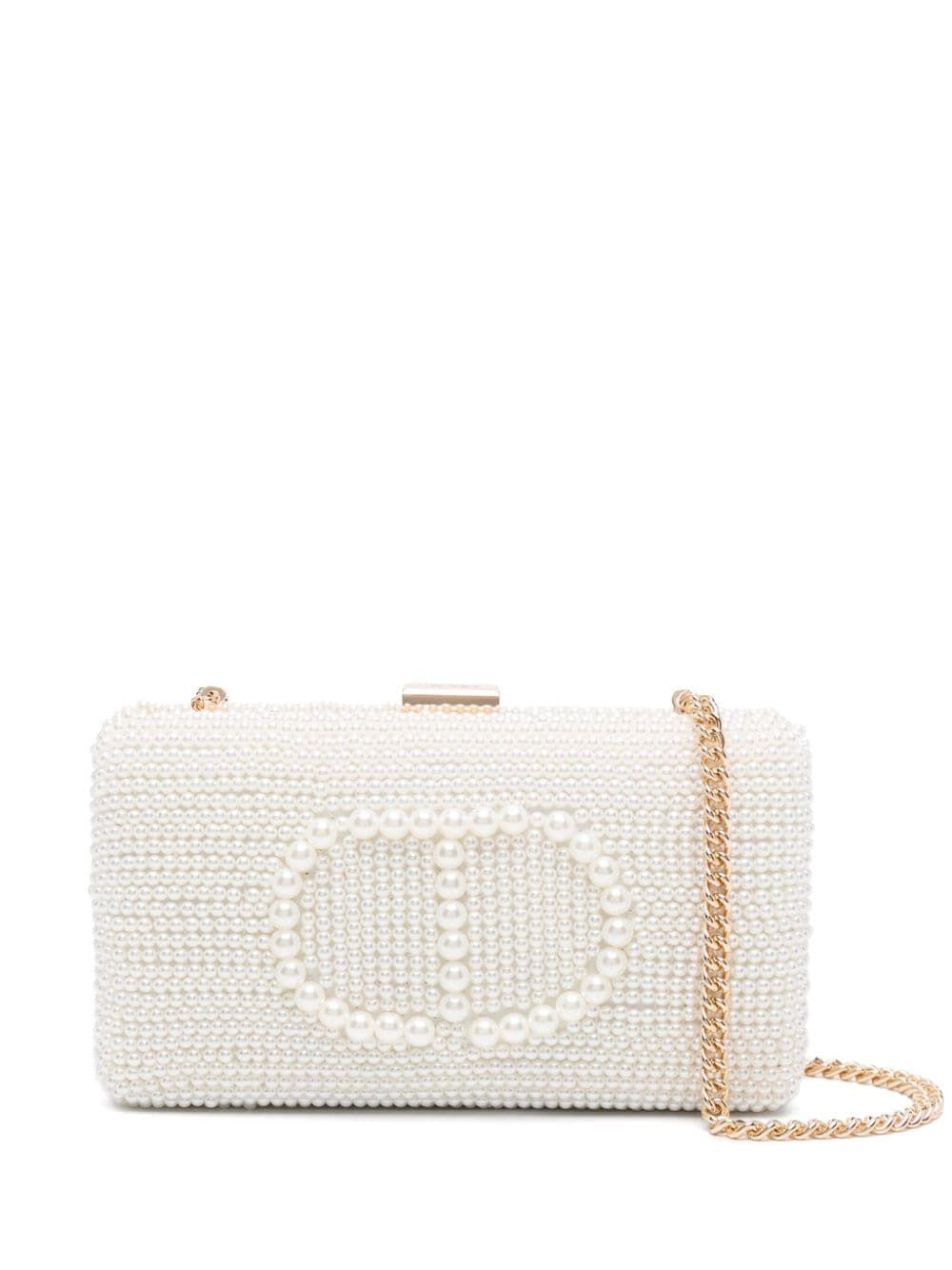 Shop Twinset Clutch Bag In Old White