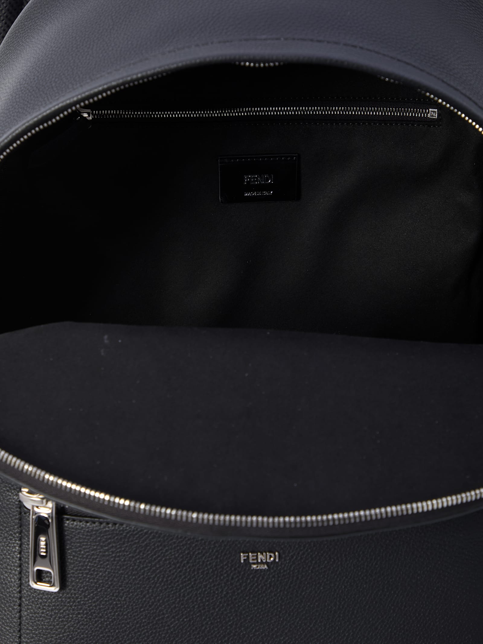 Shop Fendi Chiodo Medium Backpack In Black