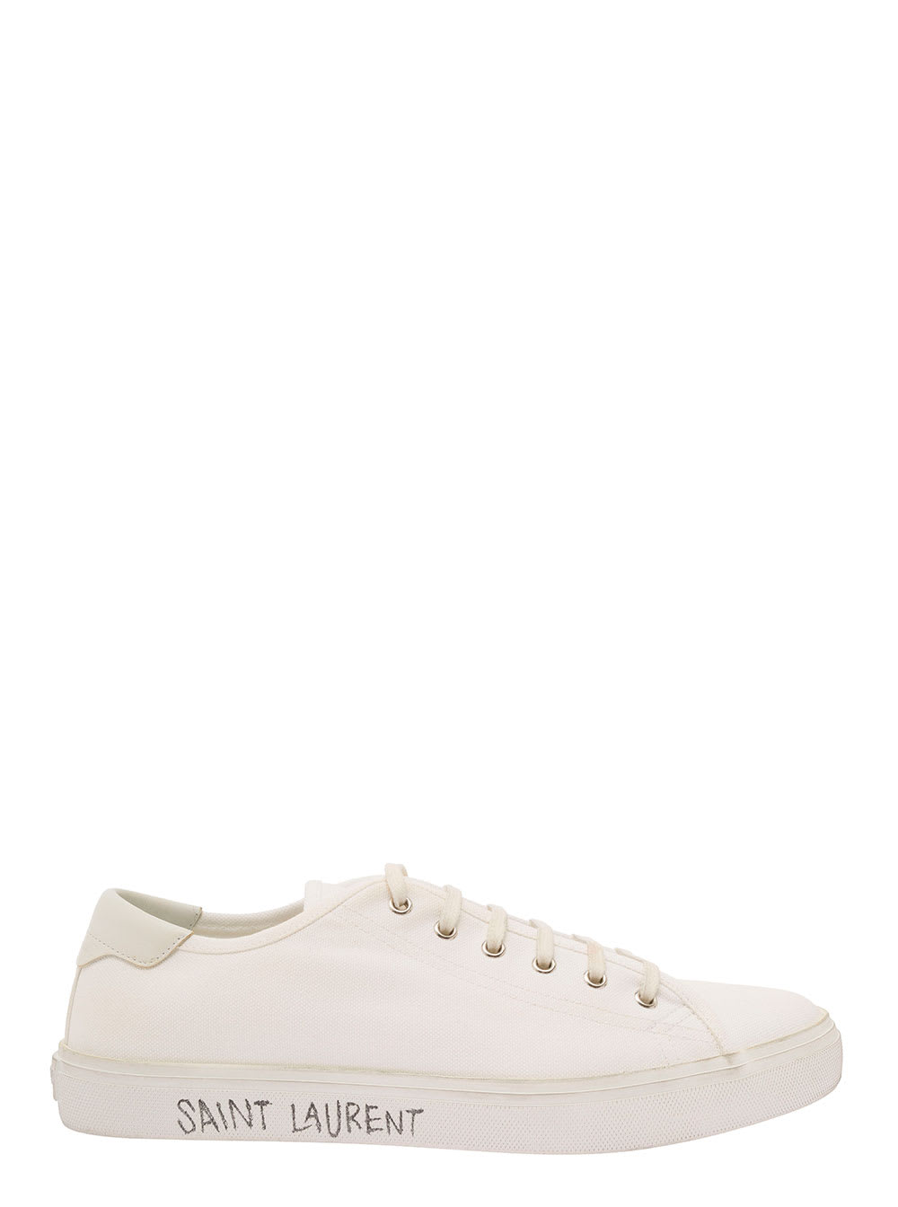Saint Laurent Malibu Lt Sneaker In White