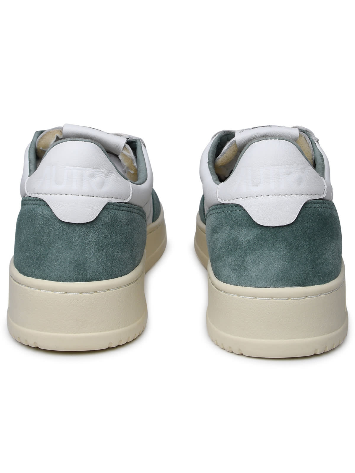 Shop Autry Two-tone Leather Sneakers