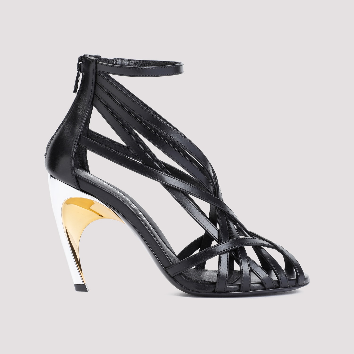 ALEXANDER MCQUEEN ARMADILLO STRAPPY SANDALS 