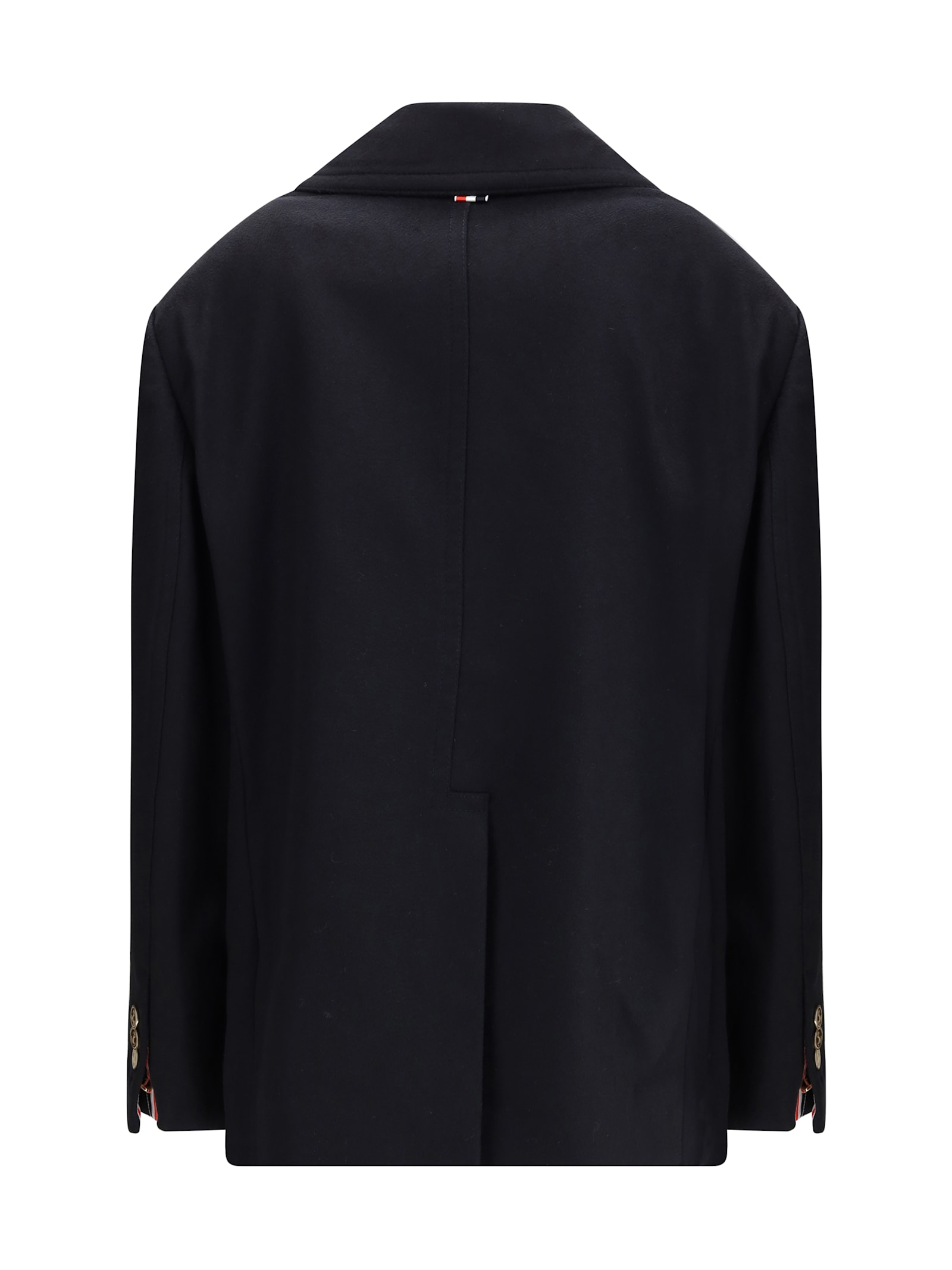 Thom Browne Double-breasted Jacket In Black