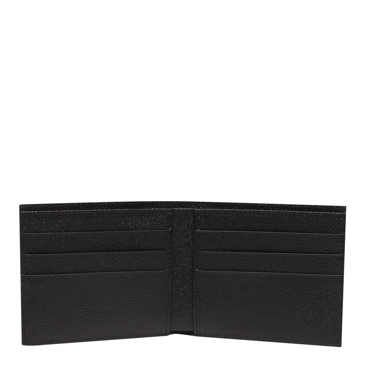 Shop Dolce & Gabbana Dauphine Leather Wallet In Black