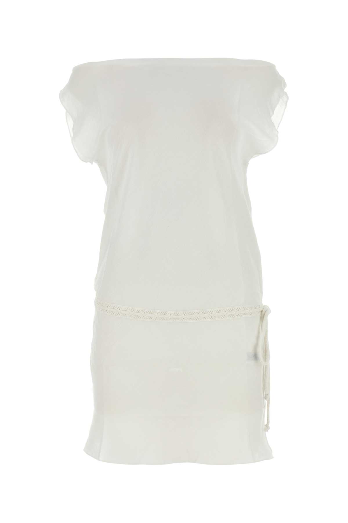 White Cotton Cala Dress