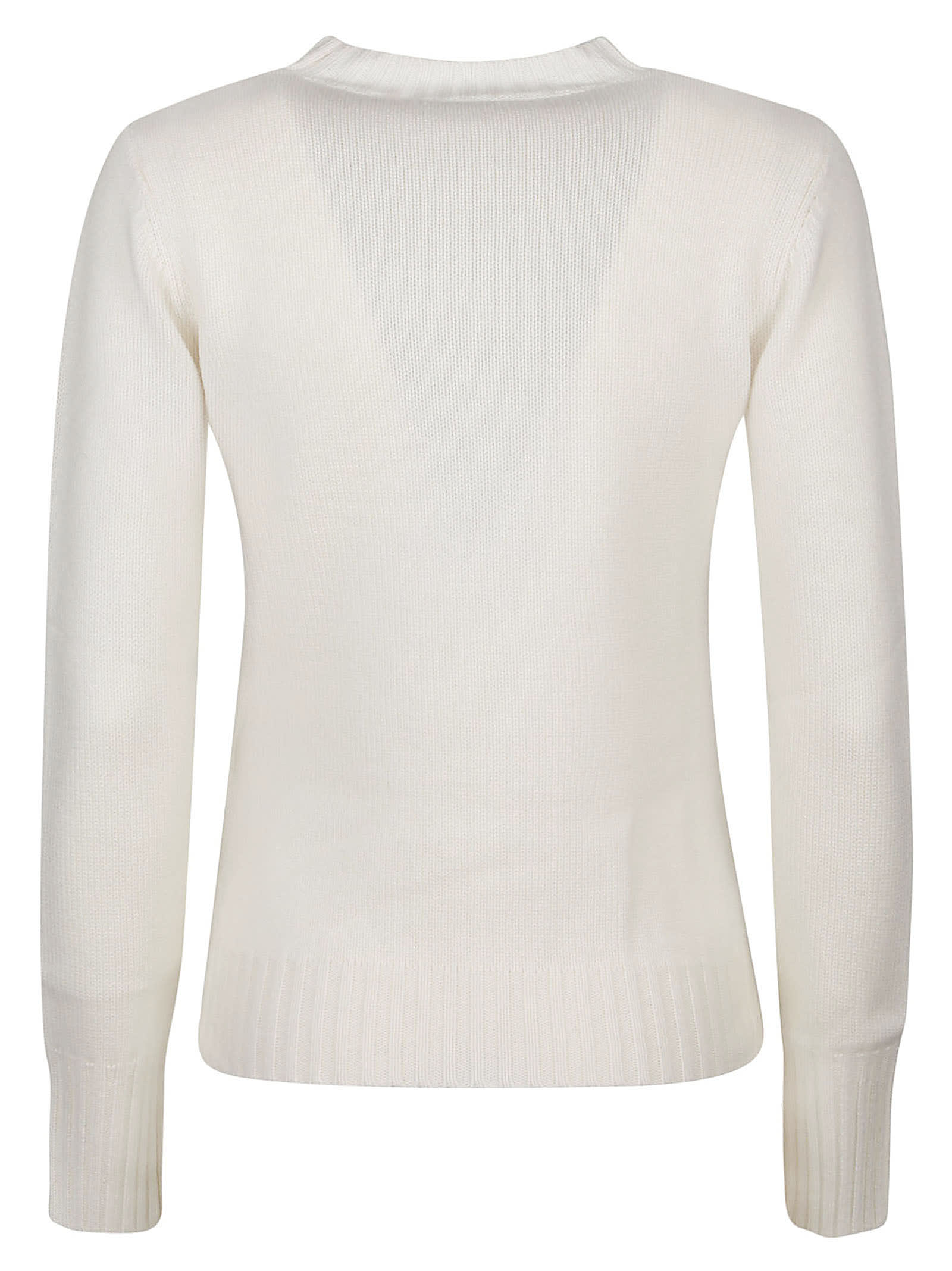 Shop Max Mara Omelia Sweater In Bianco