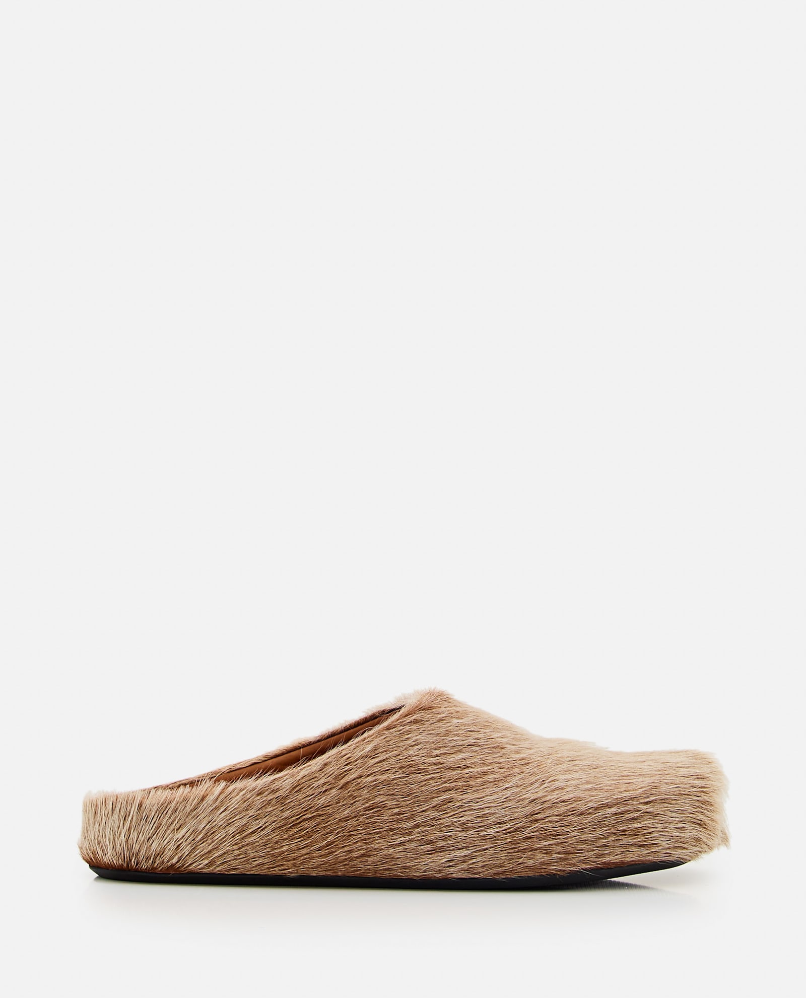 Shop Marni Fussbet Sabot In Beige