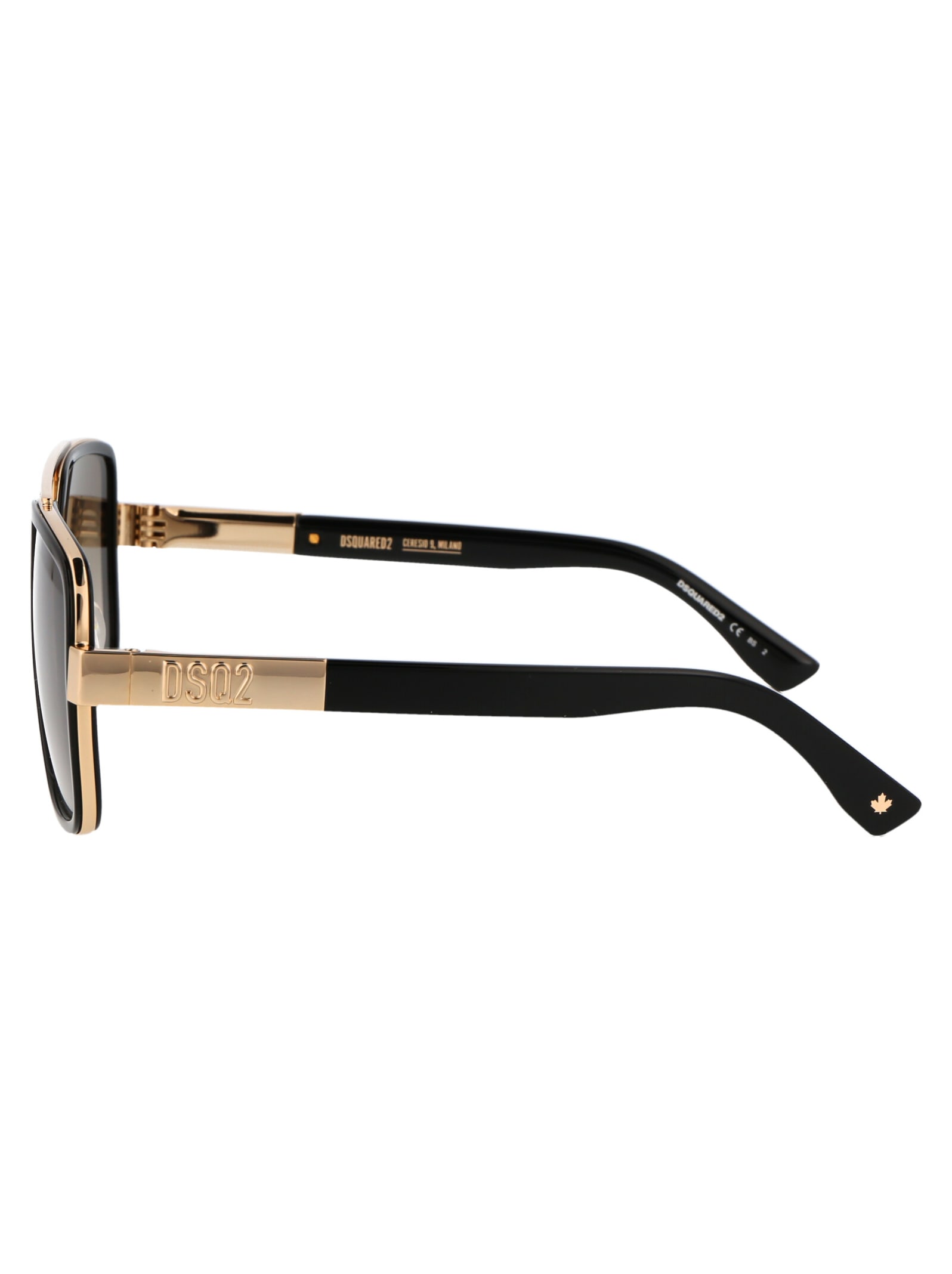 Shop Dsquared2 D2 0060/s Sunglasses In Rhlha Gold Black