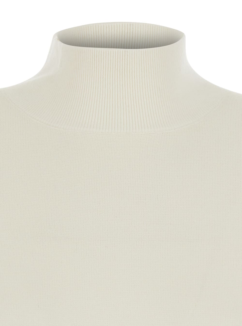 Antonelli High-necked Knit Dress In White