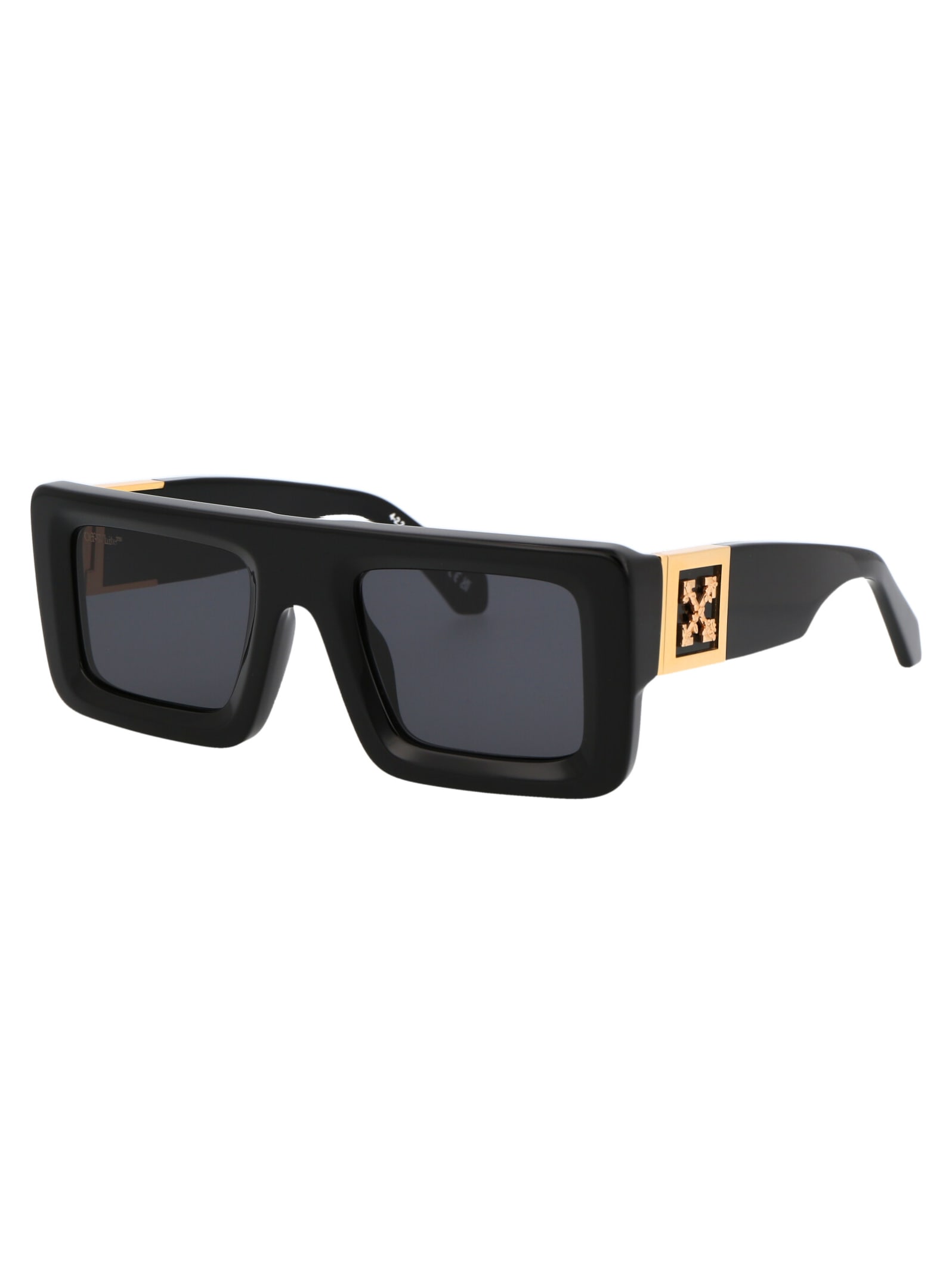 Shop Off-white Leonardo Sunglasses In 1007 Black
