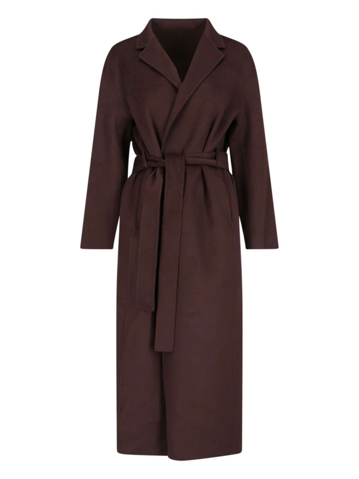 Shop Filippa K Alexa Midi Coat In Brown