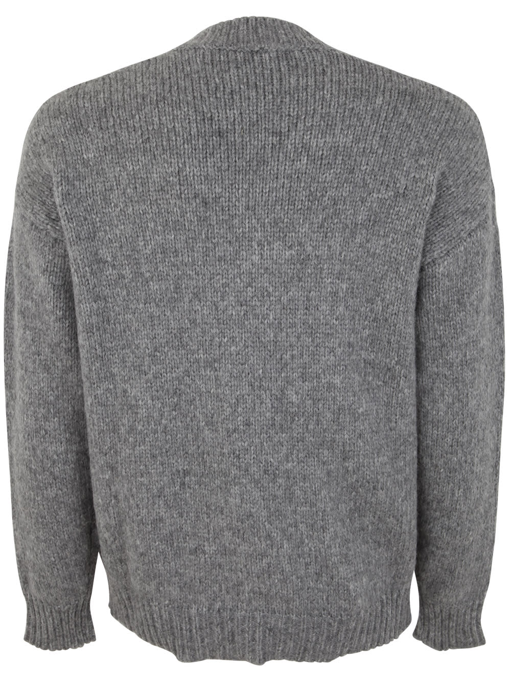 Shop Nuur Comfort Fit Long Sleeves Cardigan In Grey