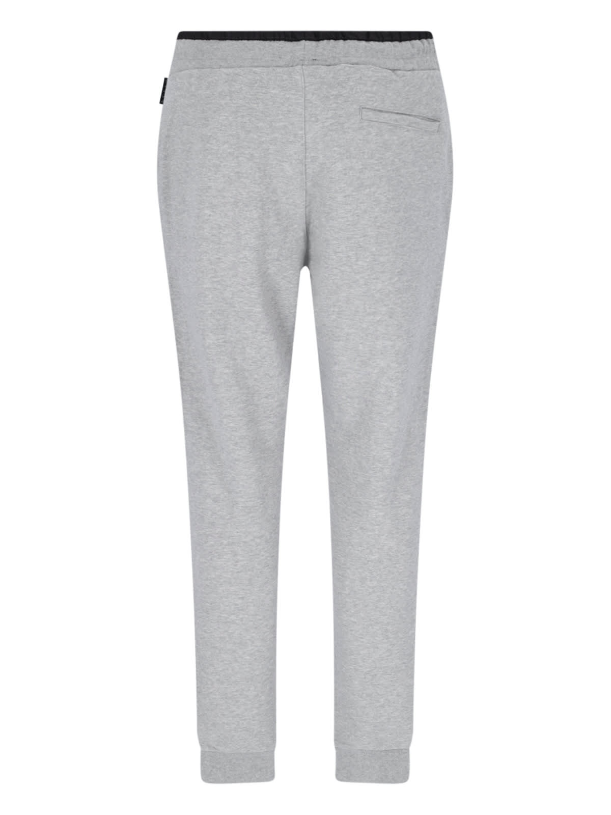 Shop Philipp Plein Logo Track Pants In Gray