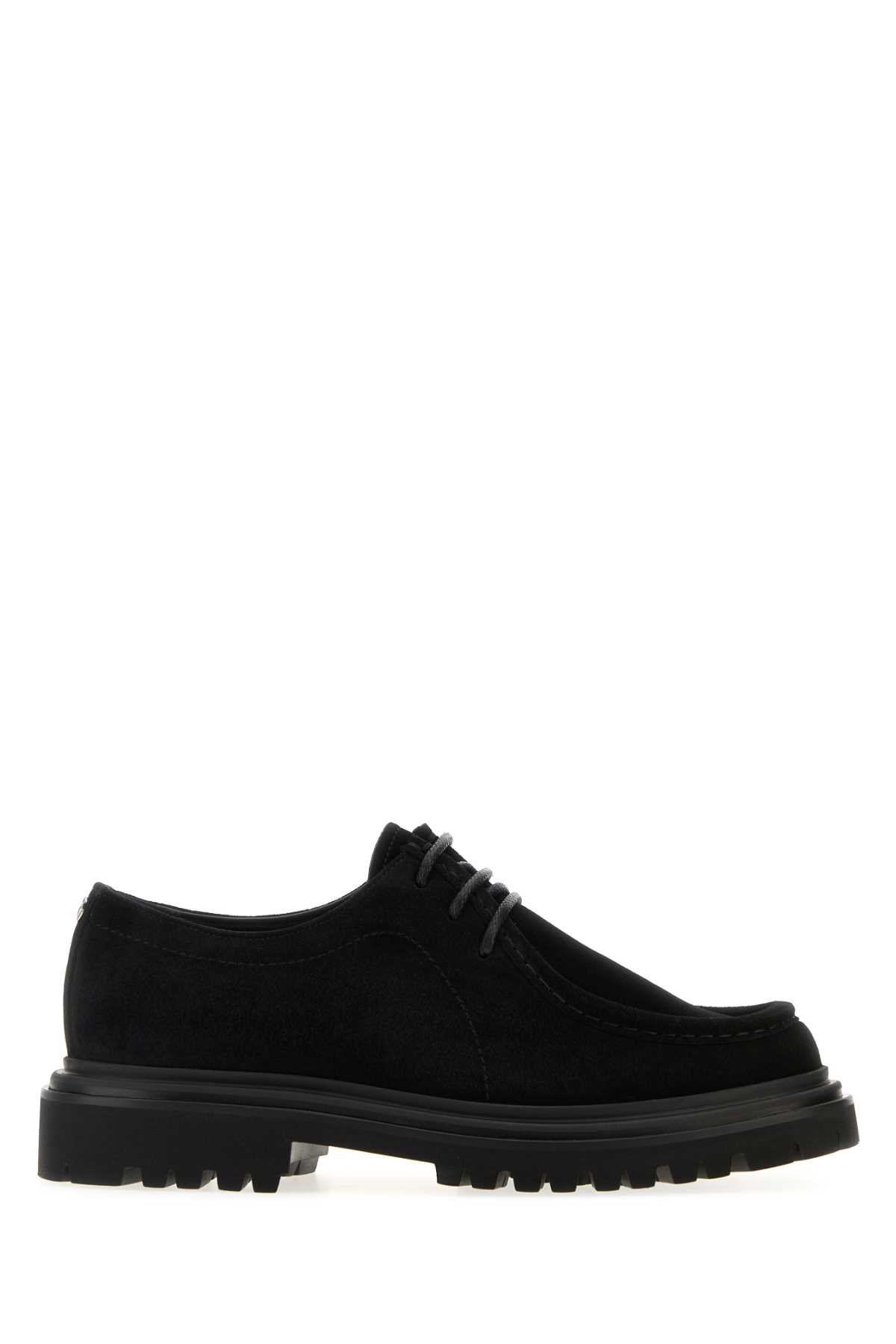 Dolce & Gabbana Polished Derby Shoes In Calf Leather In Black