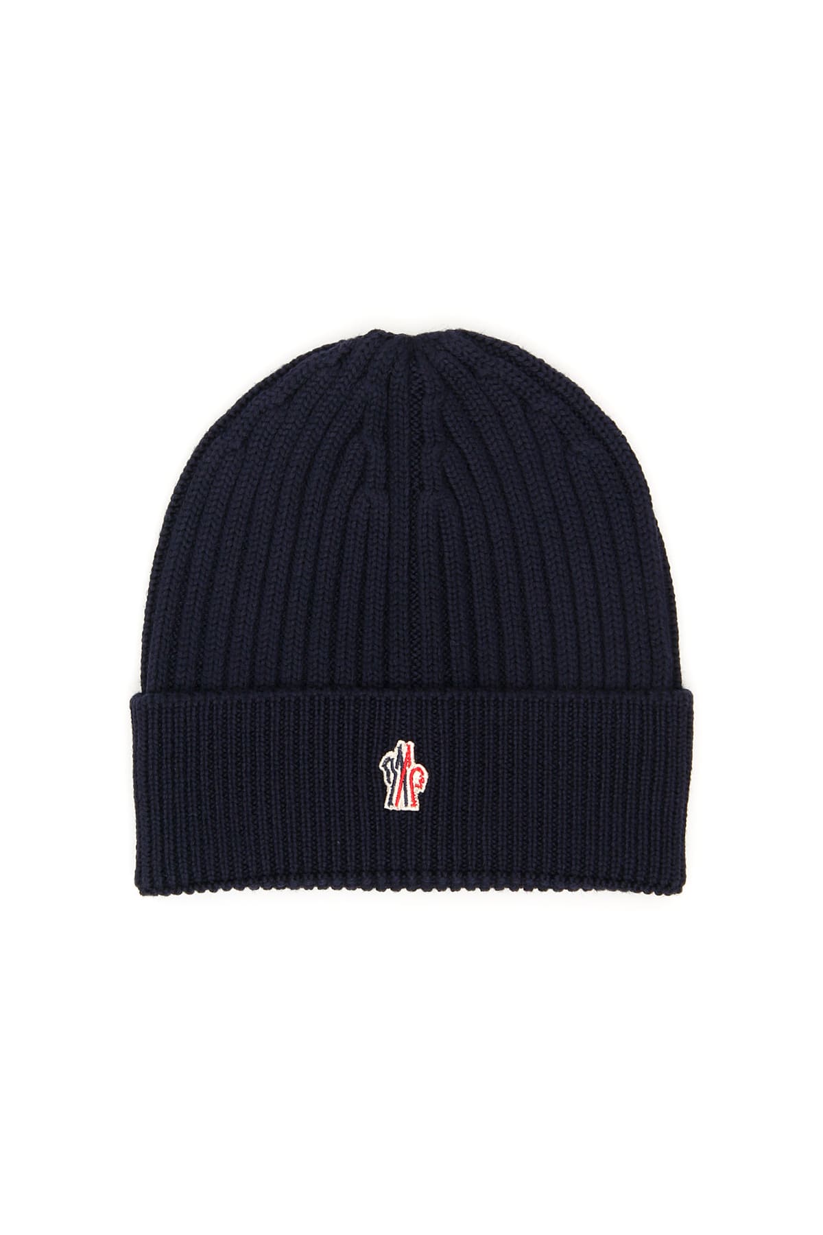 navy moncler beanie