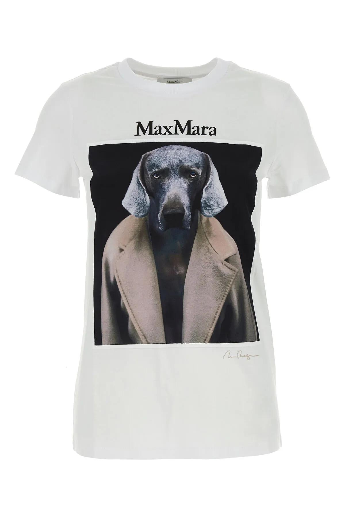 Shop Max Mara Printed T-shirt In .