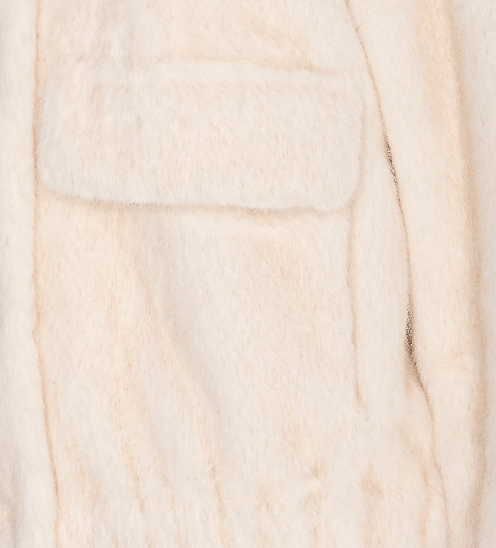 Michael Michael Kors Faux Fur Jacket In Neutral