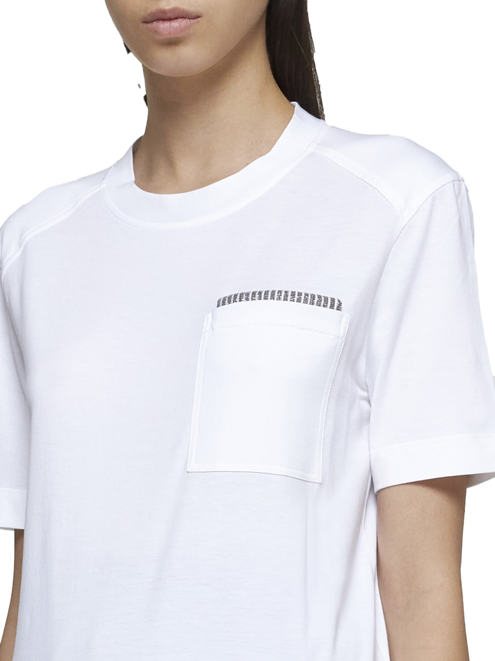 Shop Brunello Cucinelli T-shirt In White