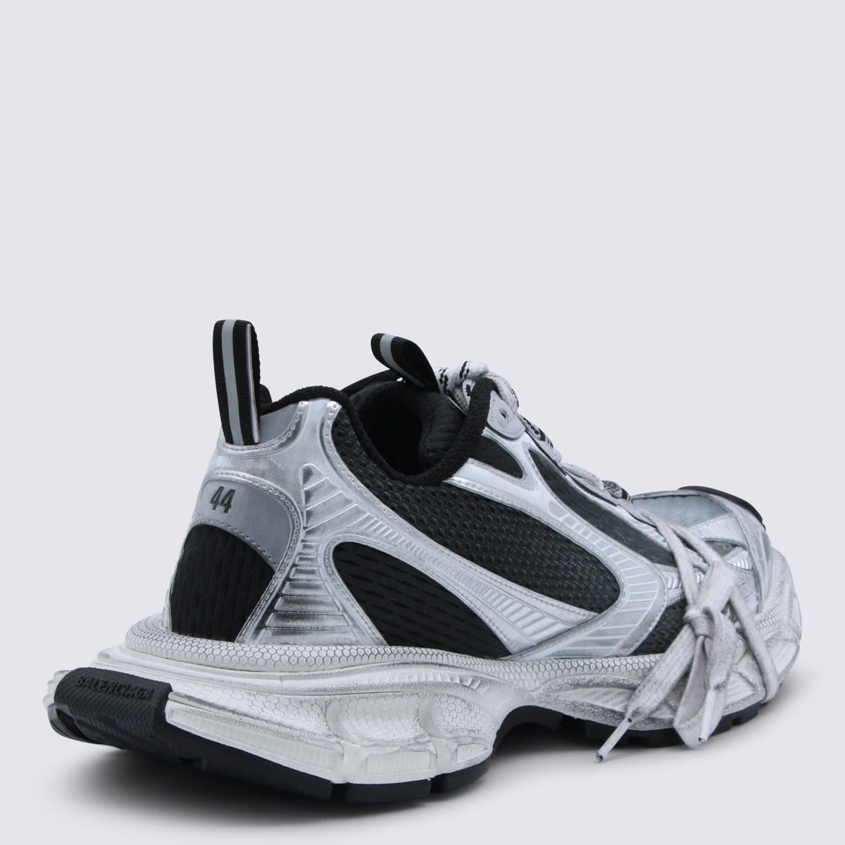 Balenciaga Multicolor Mesh And Rubber 3xl Gradient Sneakers In Gray