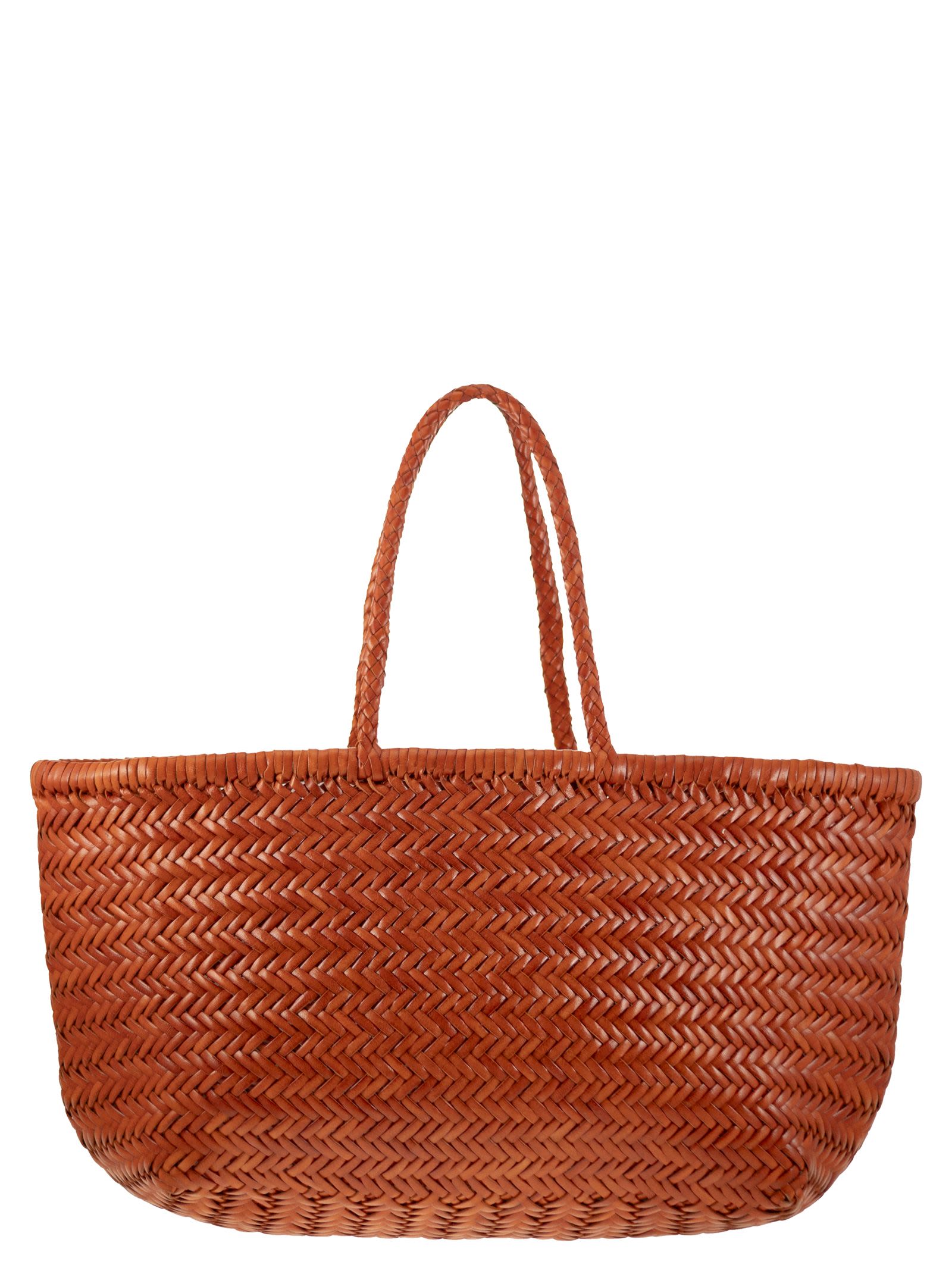 Triple Jump Big - Woven Leather Bag