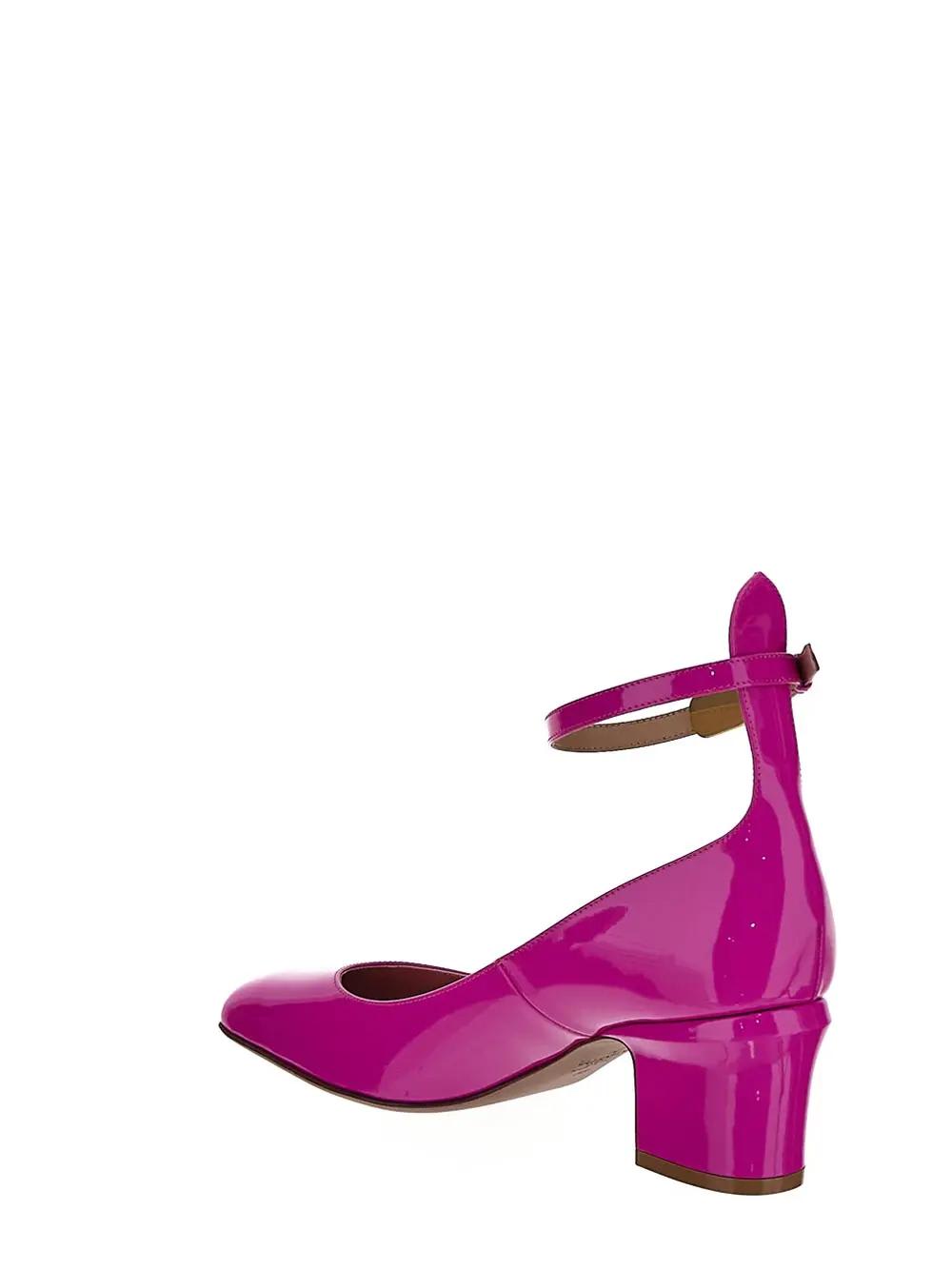 Valentino Pink Tan-go Heels In Fuchsia