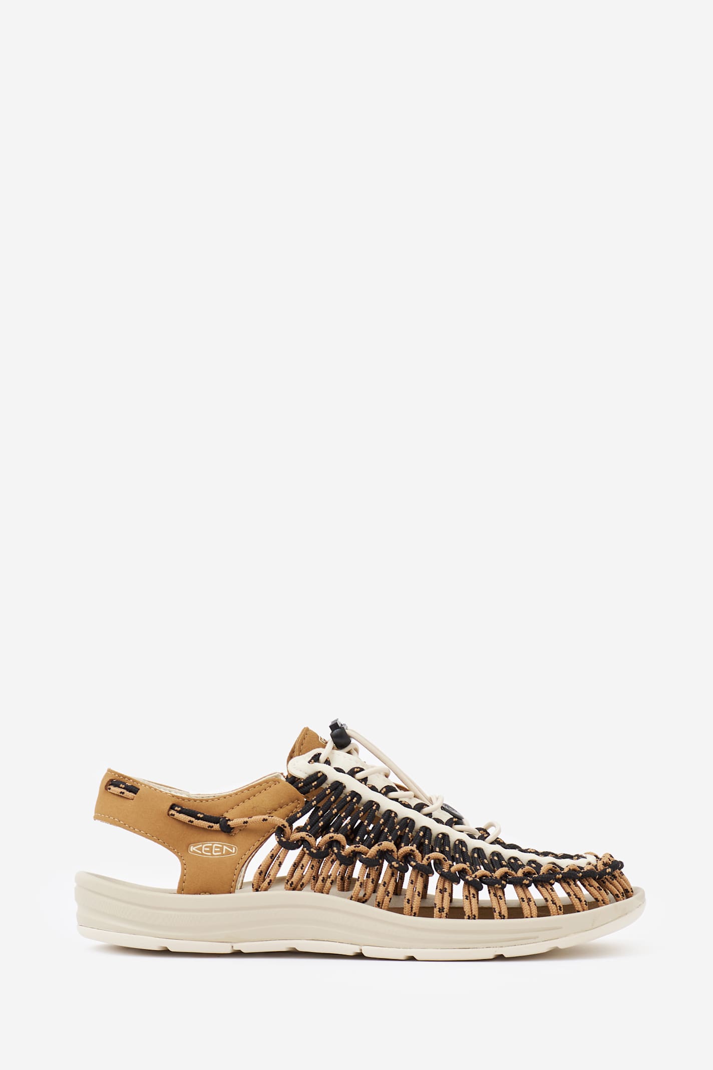 Keen Uneek M Sandals In Brown Suede And Fabric In Black