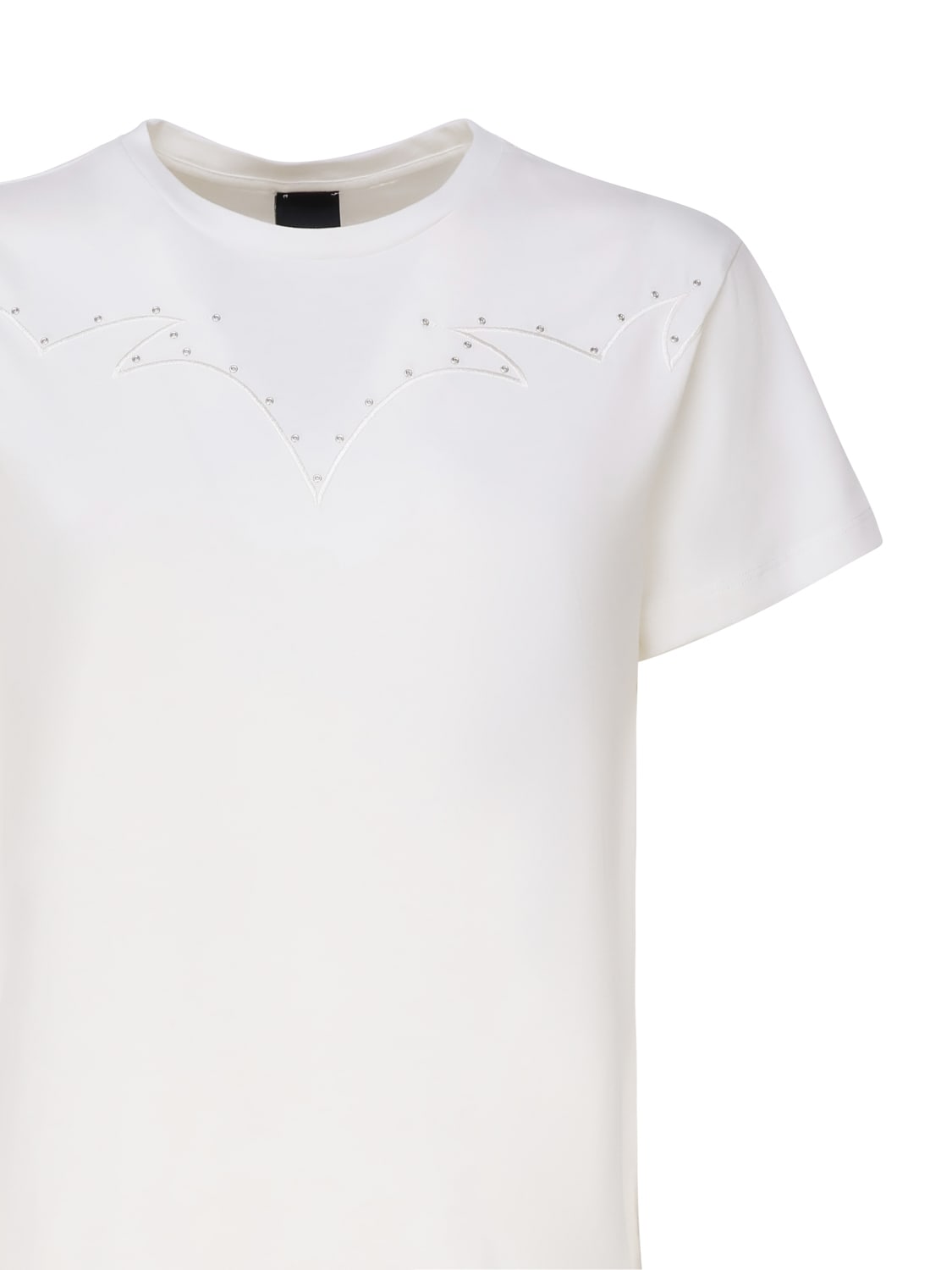 Shop Pinko Cotton T-shirt In White