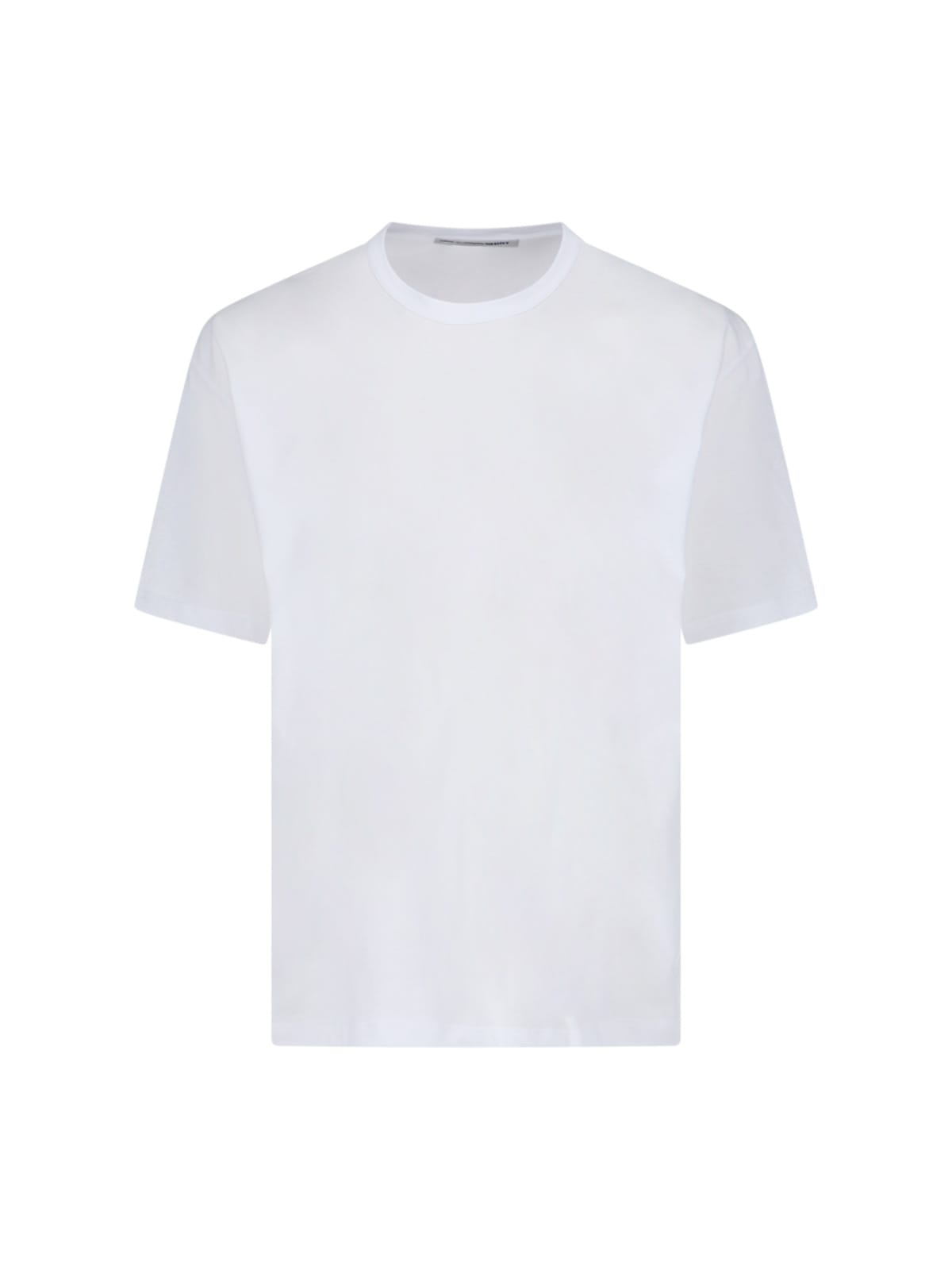 Shop Comme Des Garçons Shirt Round Neck T-shirt In Bianco
