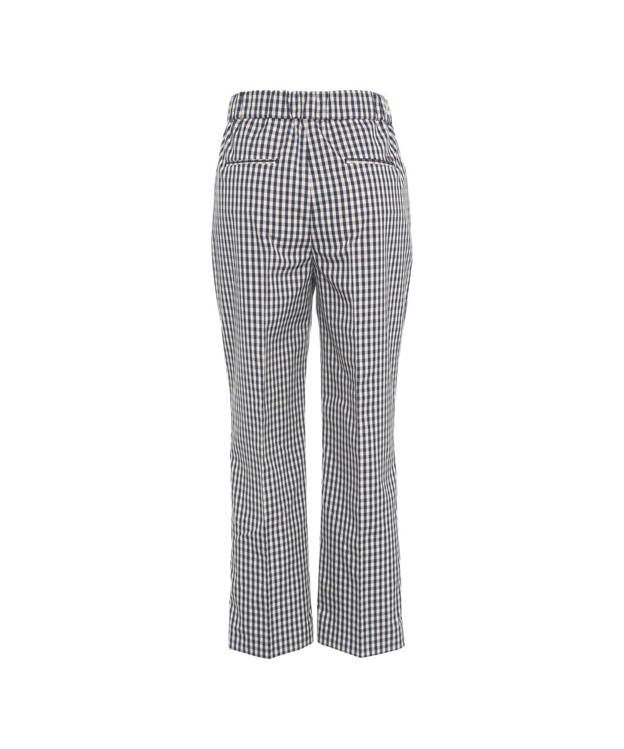 Liu •jo Liu Jo Classic Checked Chino Pants With Tailored Fit