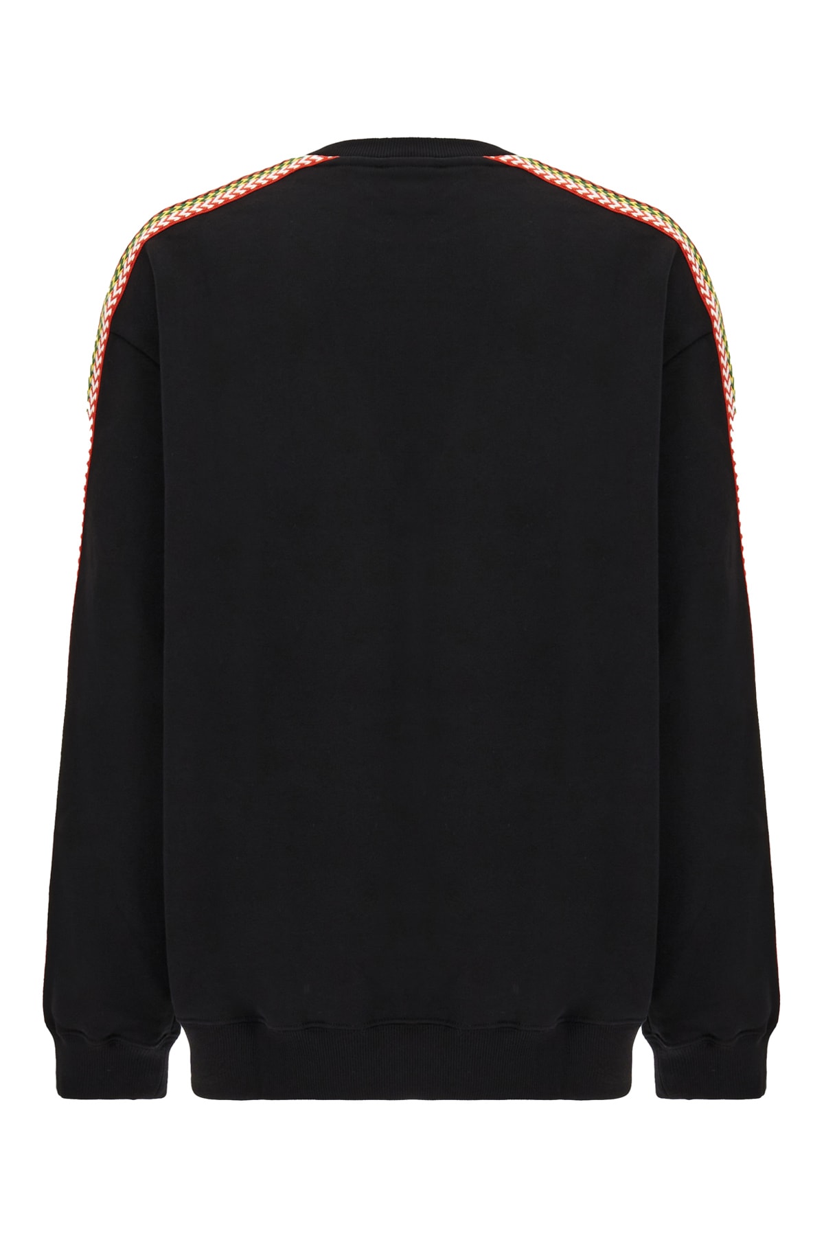 Shop Lanvin Black Cotton Oversize Swetshirt In 10