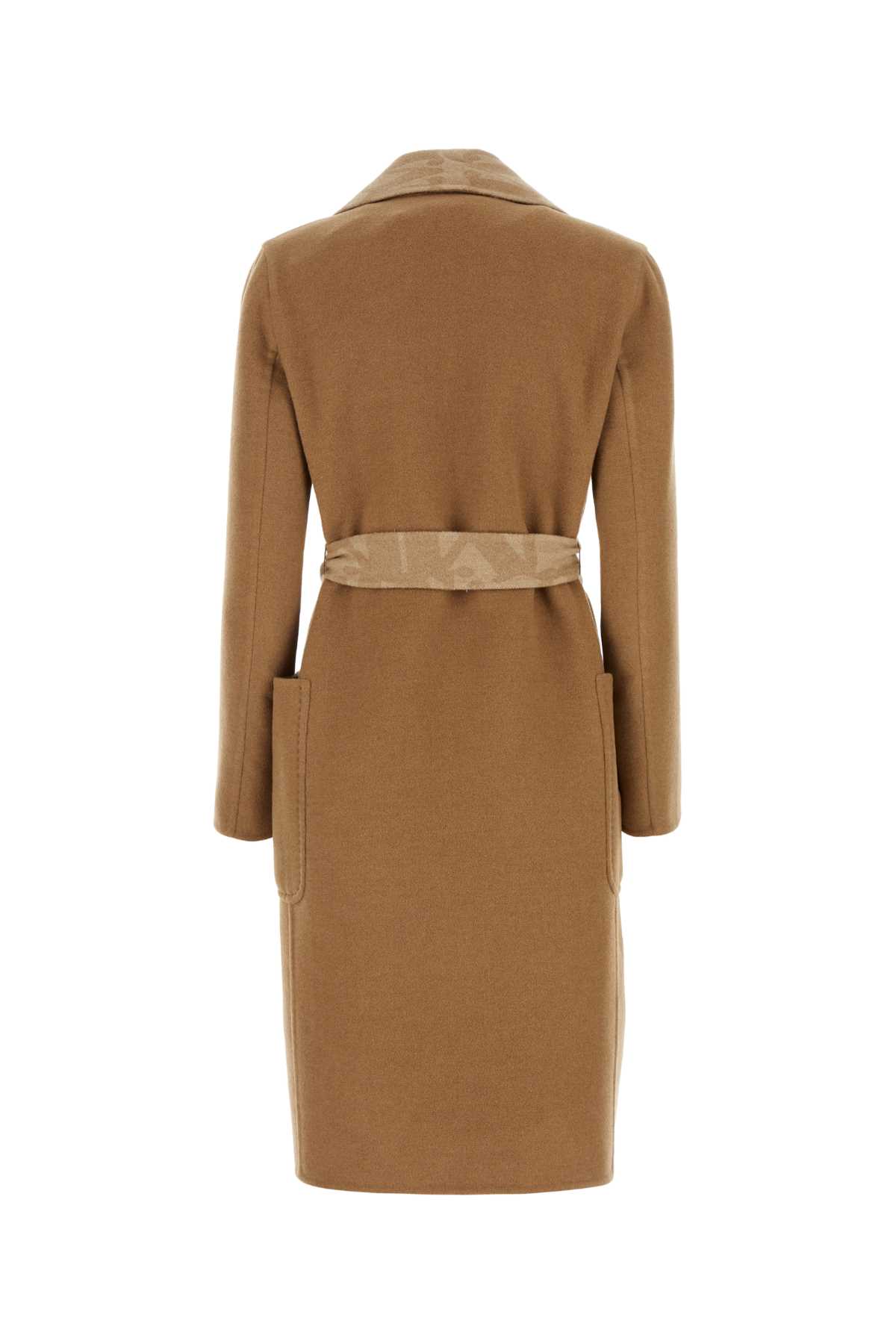 Shop Max Mara Camel Camel Abito Coat In Cammello