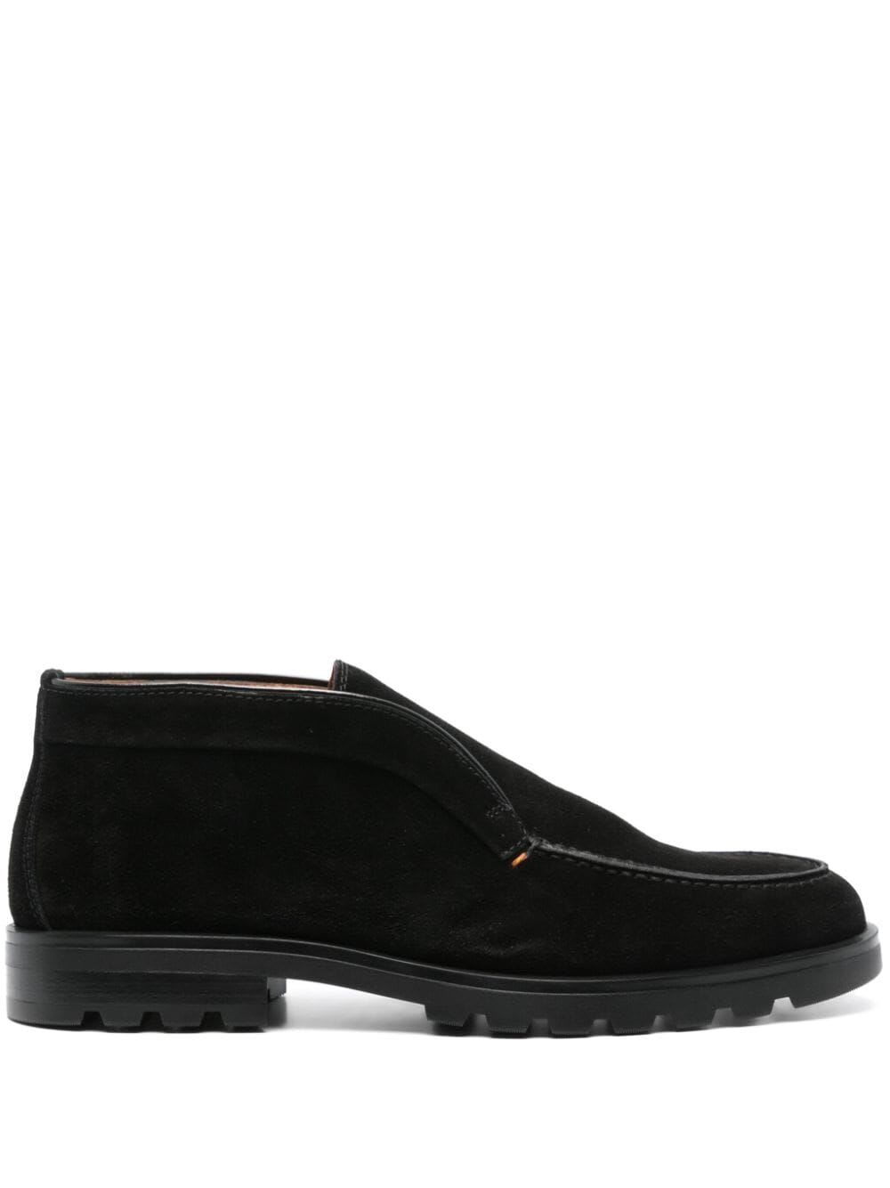 Shop Santoni Rock Loafer In Black