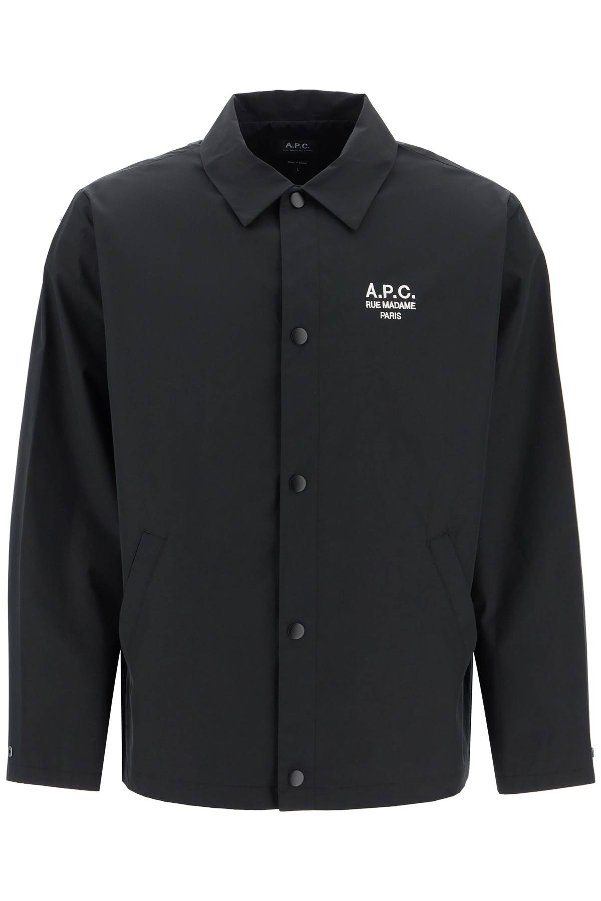 Shop Apc Regis Cotton Blend Oversh In Noir (black)