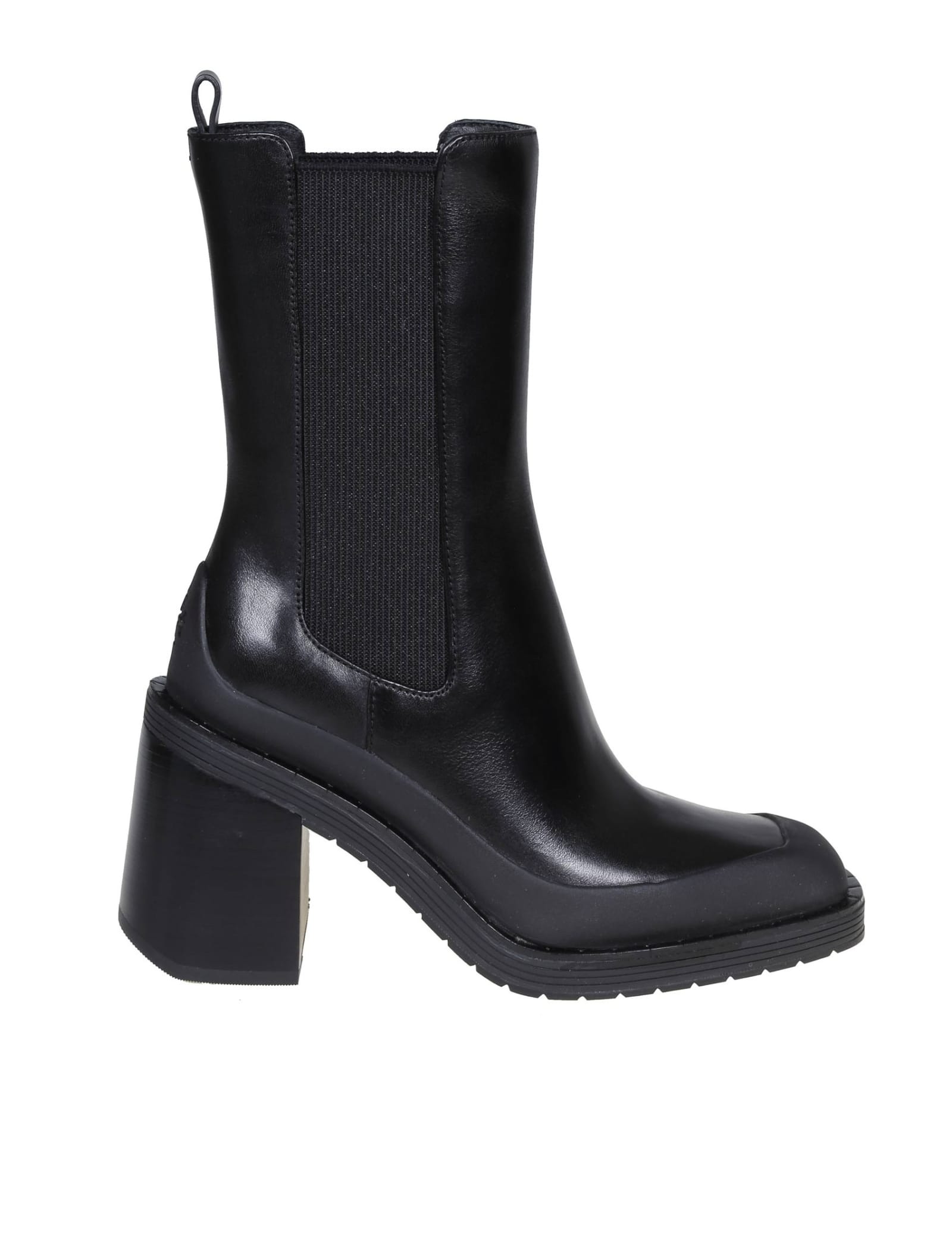 Tory Burch Ankle Boot In Leather Color Black